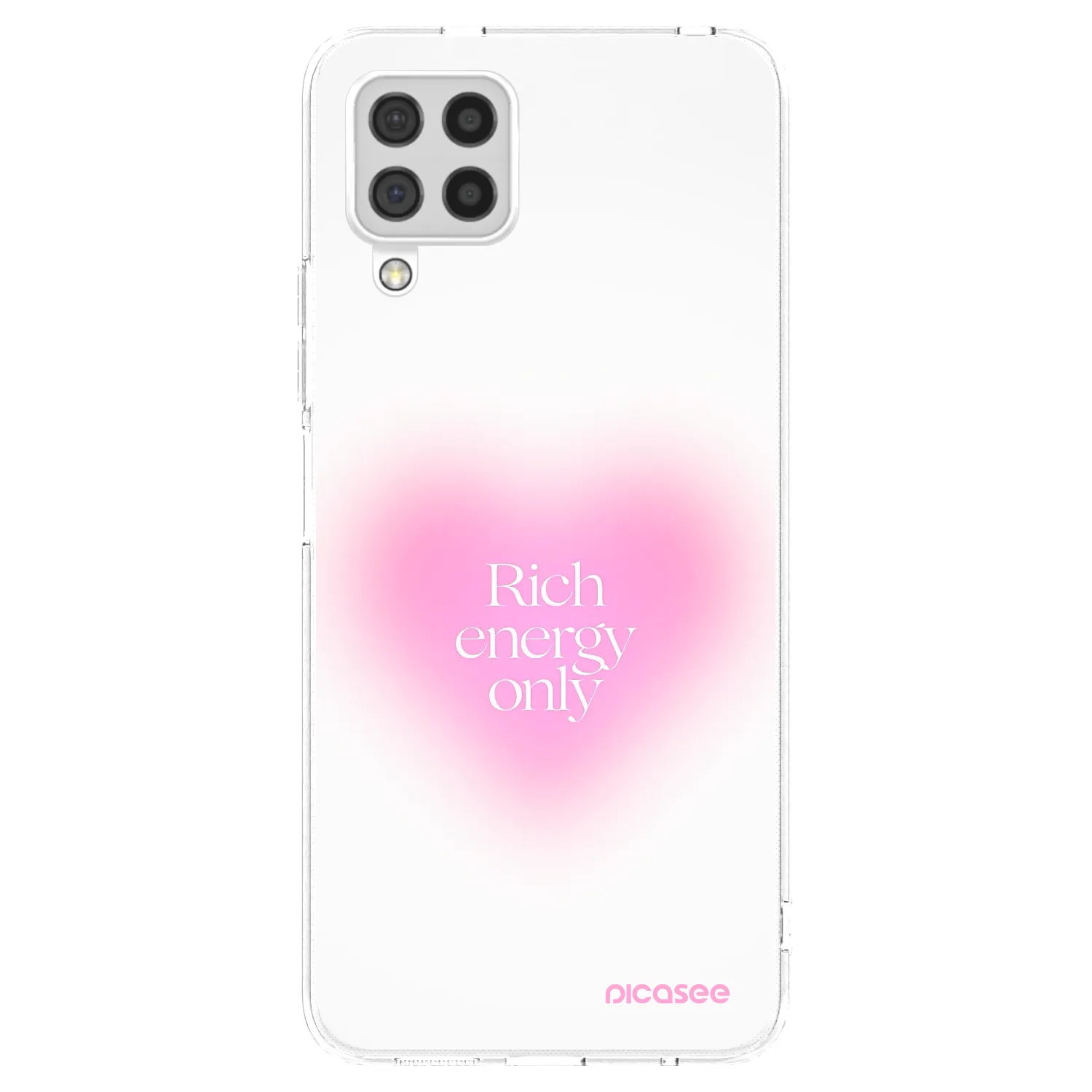 Picasee átlátszó szilikon tok az alábbi mobiltelefonokra Samsung Galaxy A22 A225F 4G - Rich Energy