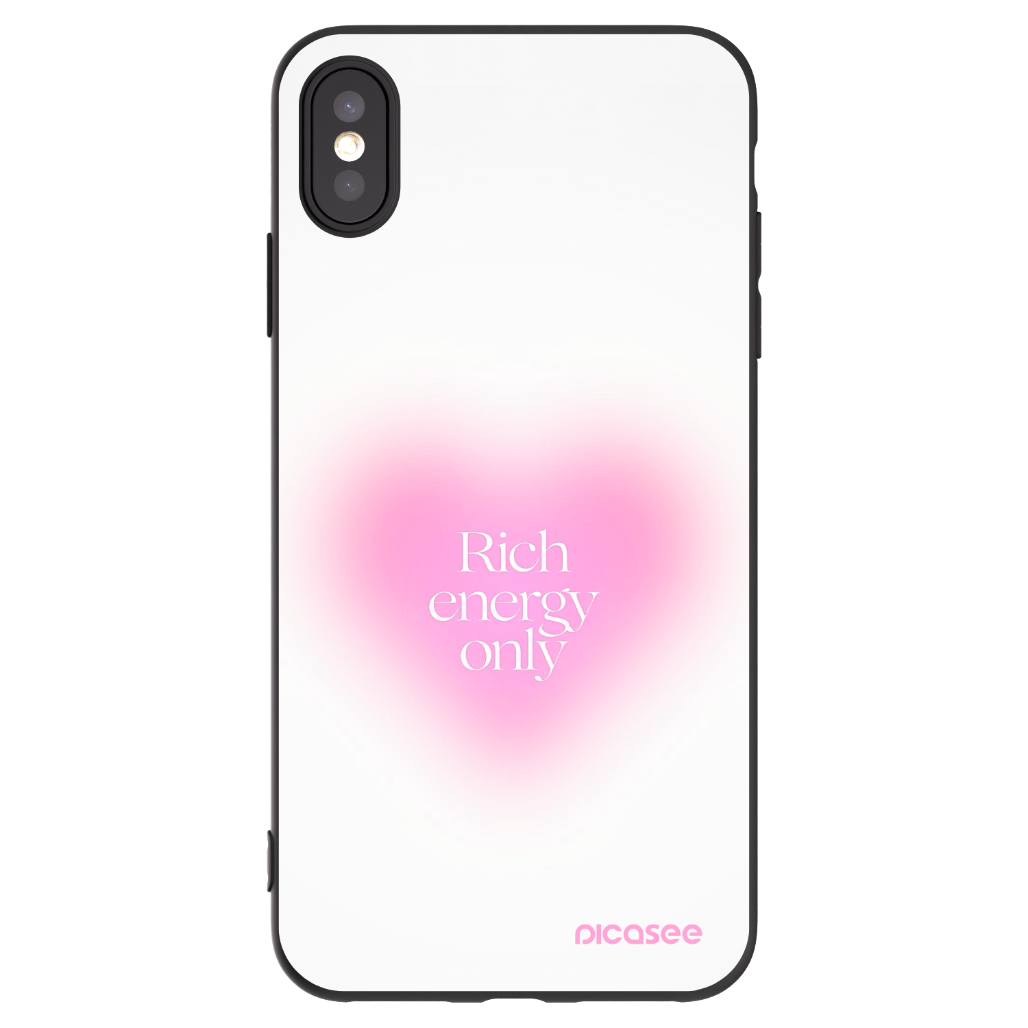 Picasee fekete szilikon tok az alábbi mobiltelefonokra Apple iPhone XS Max - Rich Energy