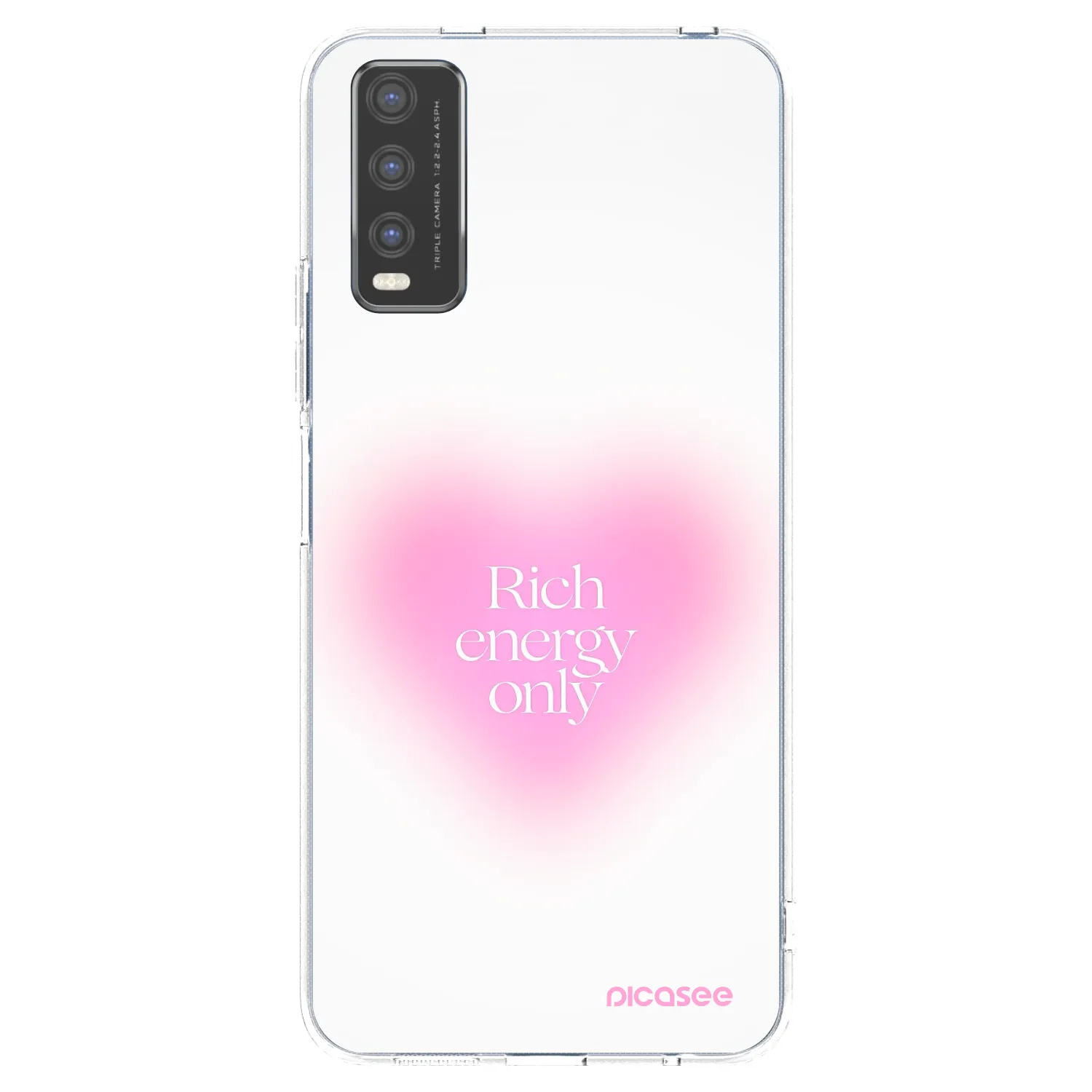 Picasee átlátszó szilikon tok az alábbi mobiltelefonokra Vivo Y20s - Rich Energy