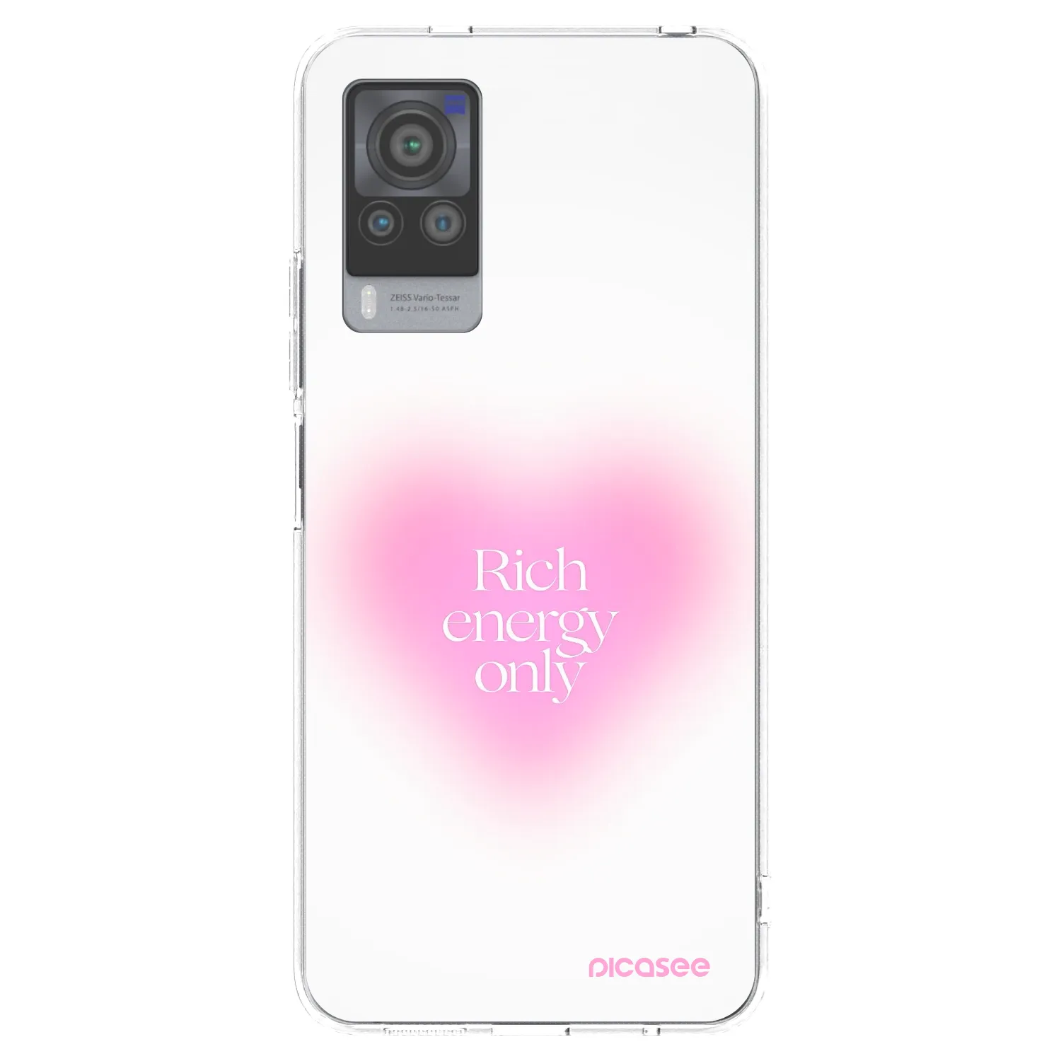 Picasee átlátszó szilikon tok az alábbi mobiltelefonokra Vivo X60 Pro 5G - Rich Energy