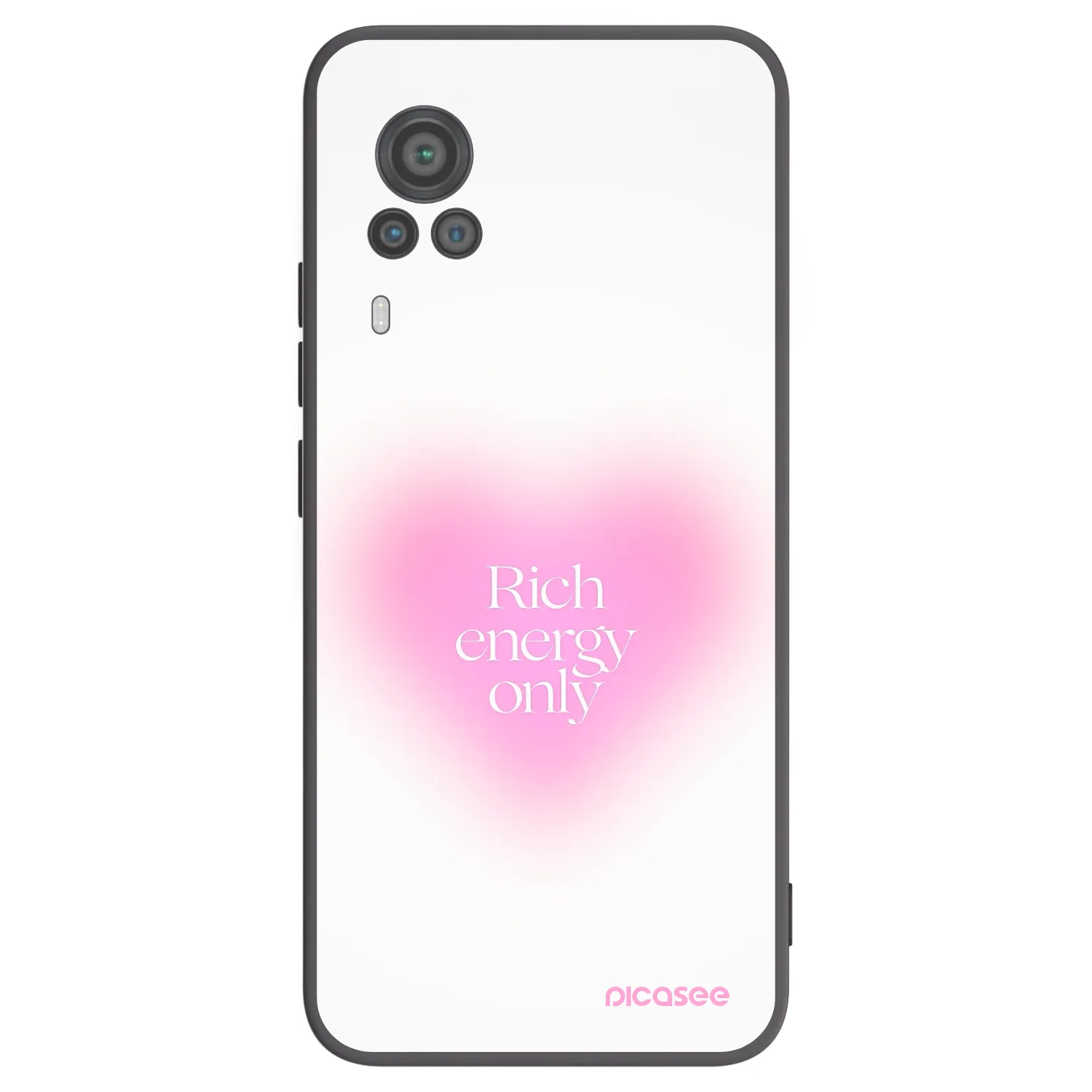 Picasee fekete szilikon tok az alábbi mobiltelefonokra Vivo X60 Pro 5G - Rich Energy