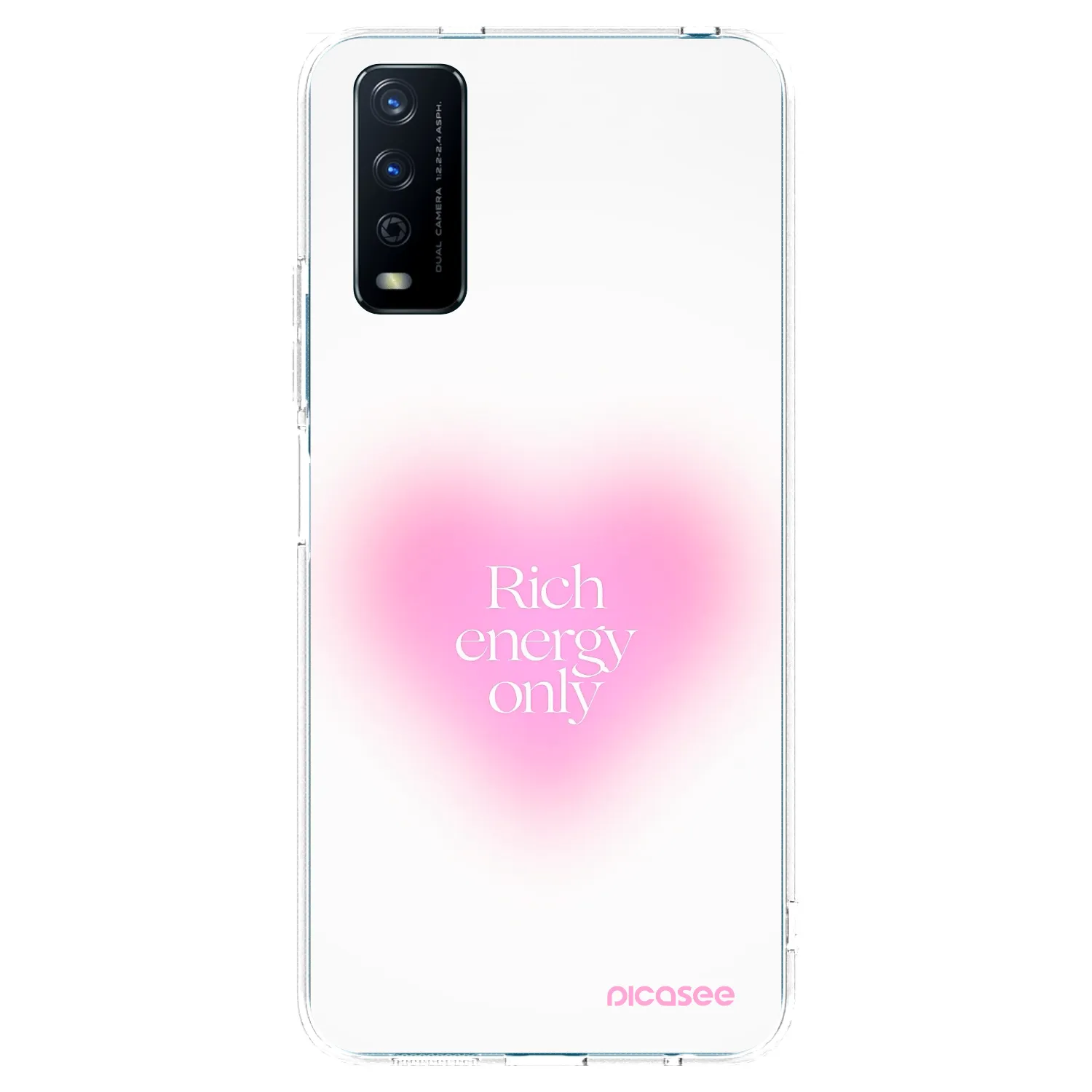 Picasee átlátszó szilikon tok az alábbi mobiltelefonokra Vivo Y11s - Rich Energy