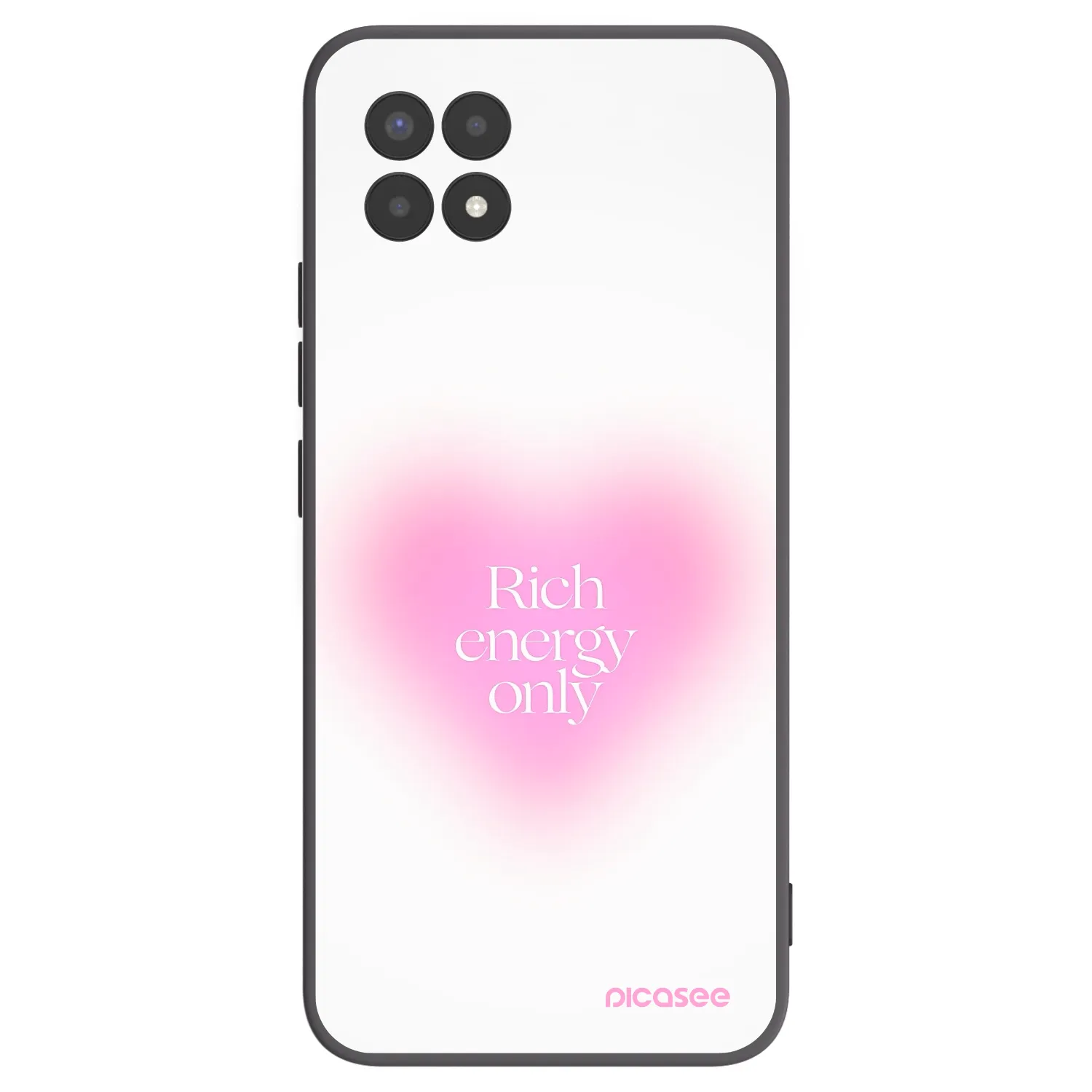 Picasee fekete szilikon tok az alábbi mobiltelefonokra Realme 8i - Rich Energy