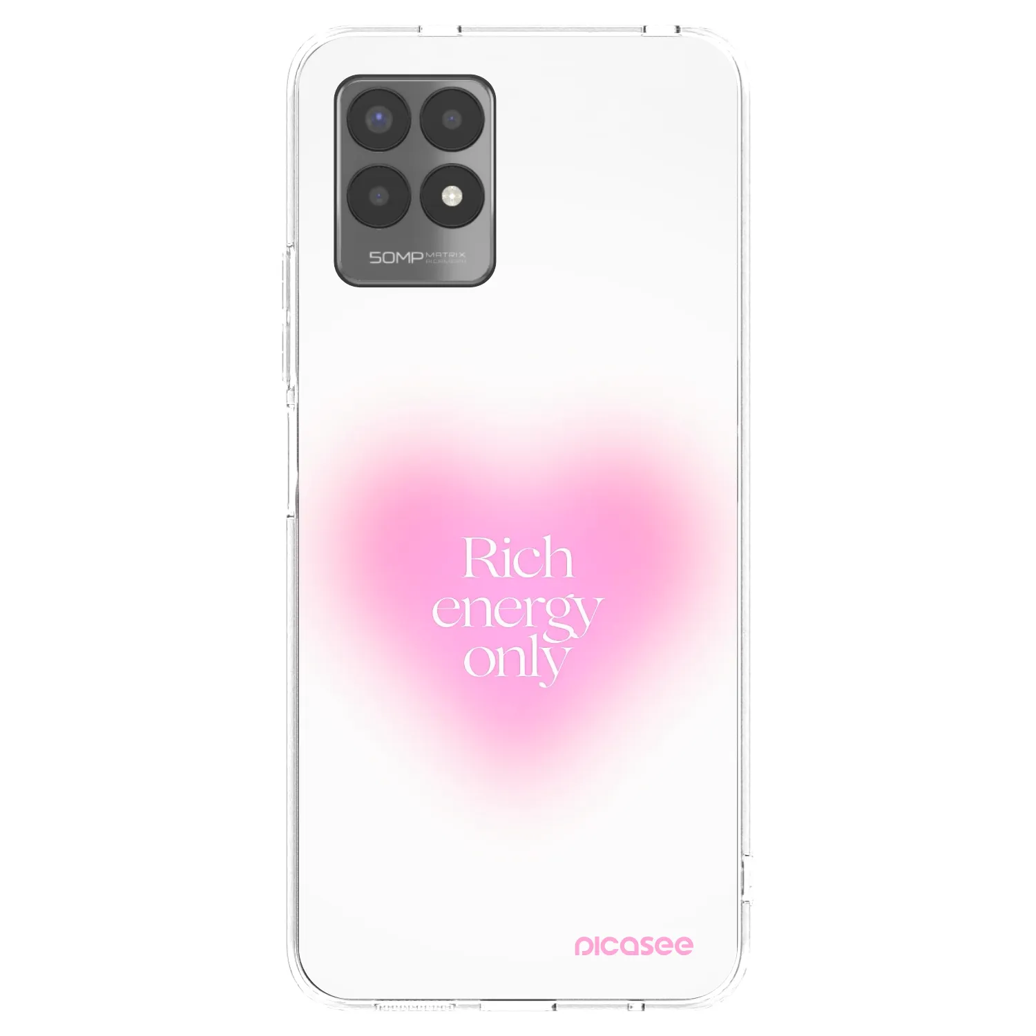 Picasee átlátszó szilikon tok az alábbi mobiltelefonokra Realme 8i - Rich Energy