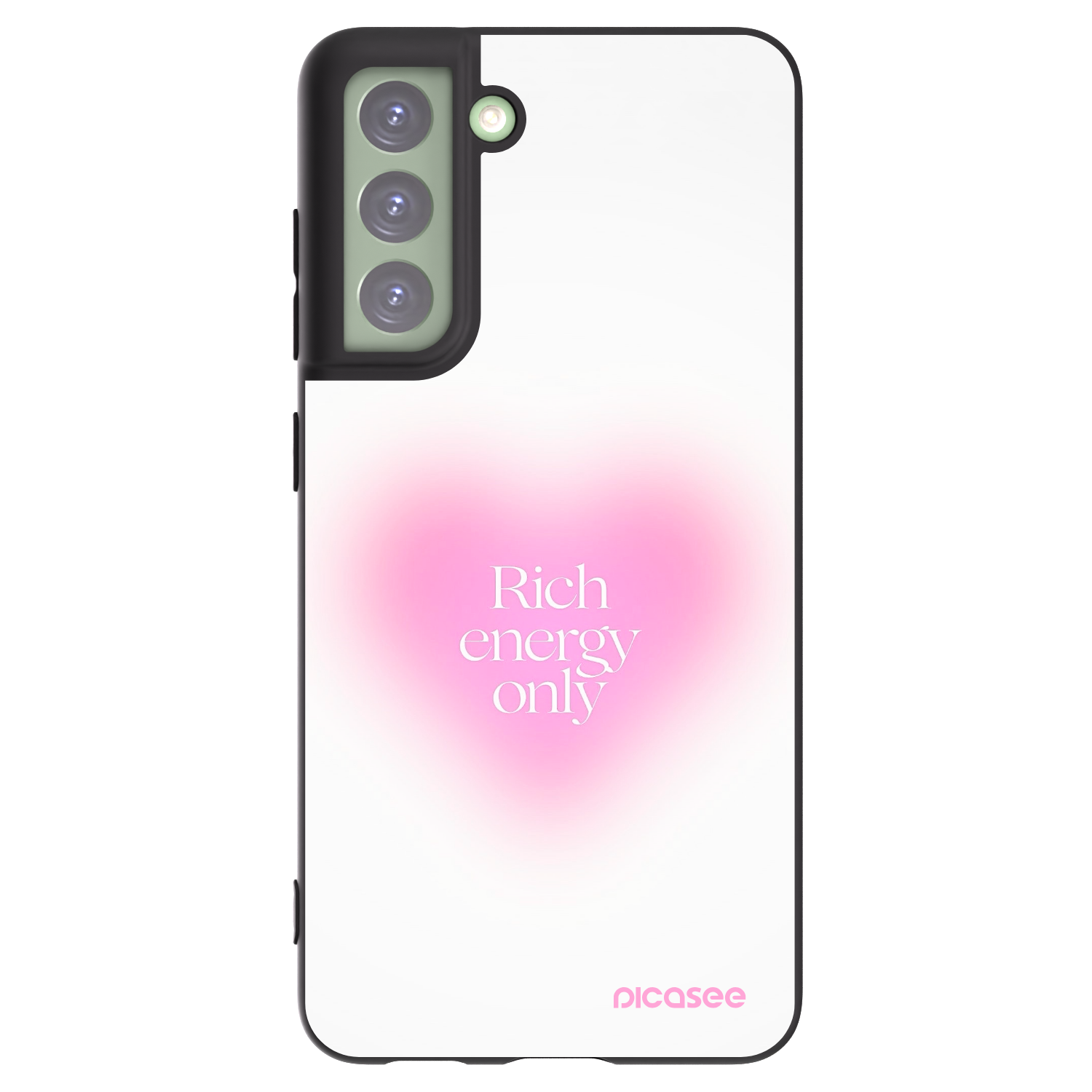 Picasee fekete szilikon tok az alábbi mobiltelefonokra Samsung Galaxy S21 FE 5G - Rich Energy