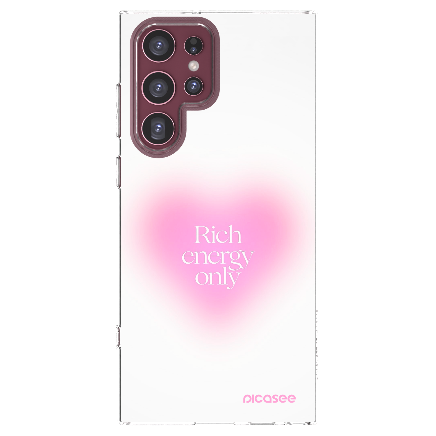 Picasee átlátszó szilikon tok az alábbi mobiltelefonokra Samsung Galaxy S22 Ultra 5G - Rich Energy