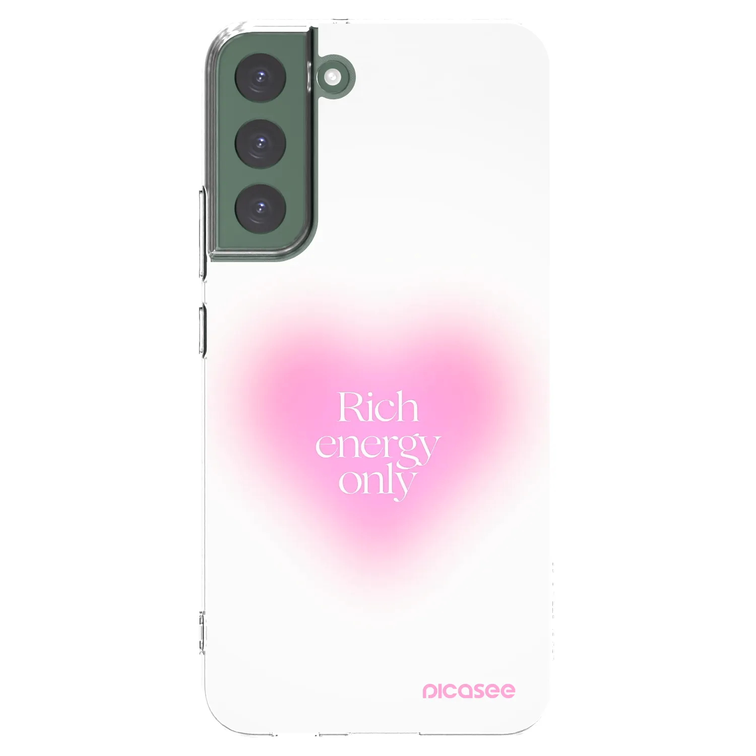 Picasee átlátszó szilikon tok az alábbi mobiltelefonokra Samsung Galaxy S22+ 5G - Rich Energy