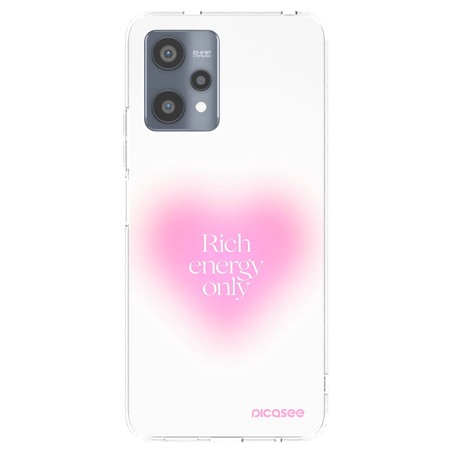 Picasee átlátszó szilikon tok az alábbi mobiltelefonokra Realme 9 Pro 5G - Rich Energy