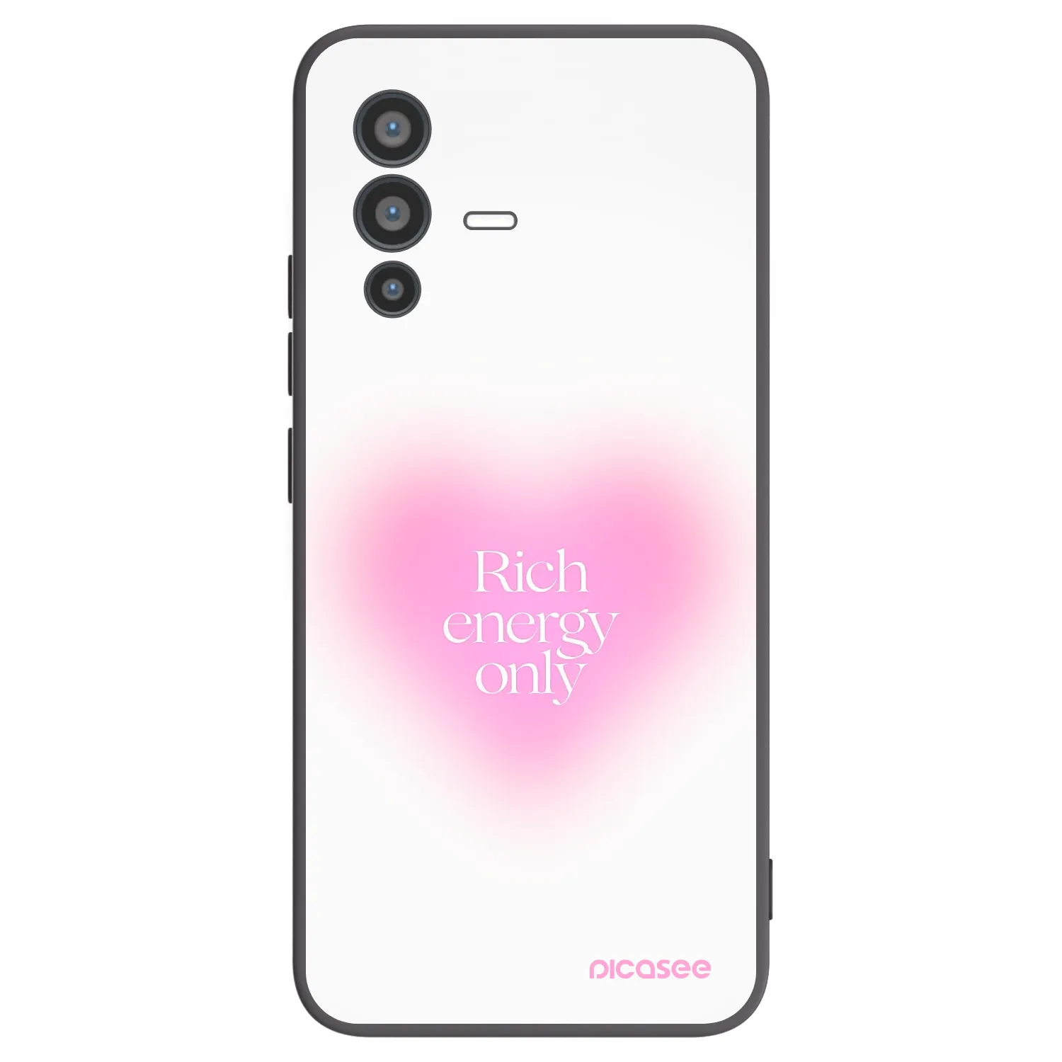 Picasee fekete szilikon tok az alábbi mobiltelefonokra Vivo V23 5G - Rich Energy