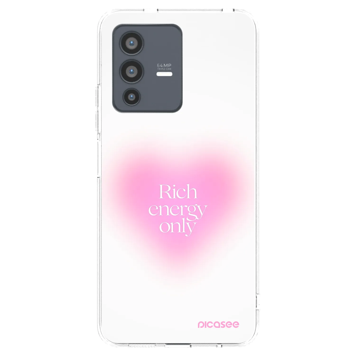 Picasee átlátszó szilikon tok az alábbi mobiltelefonokra Vivo V23 5G - Rich Energy