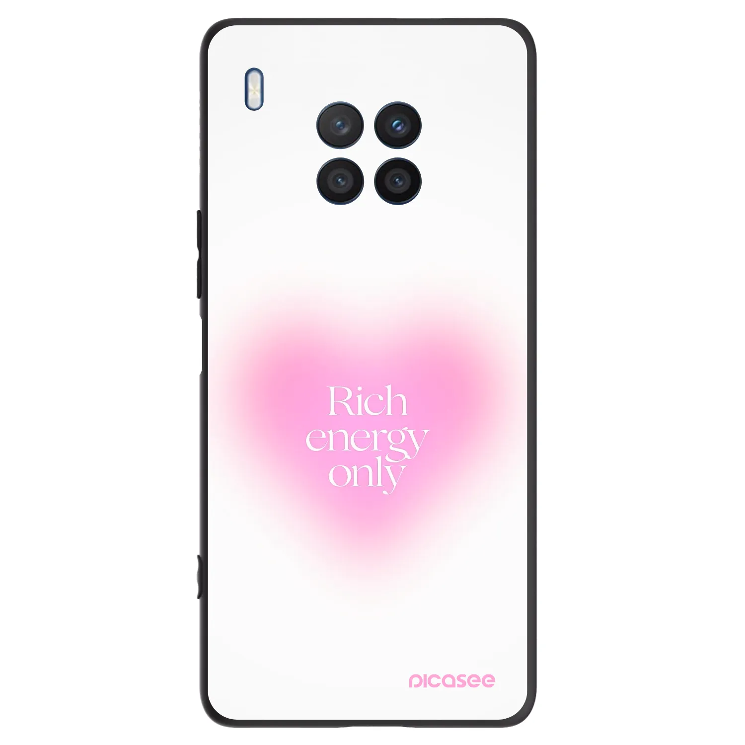 Picasee fekete szilikon tok az alábbi mobiltelefonokra Honor 50 Lite - Rich Energy