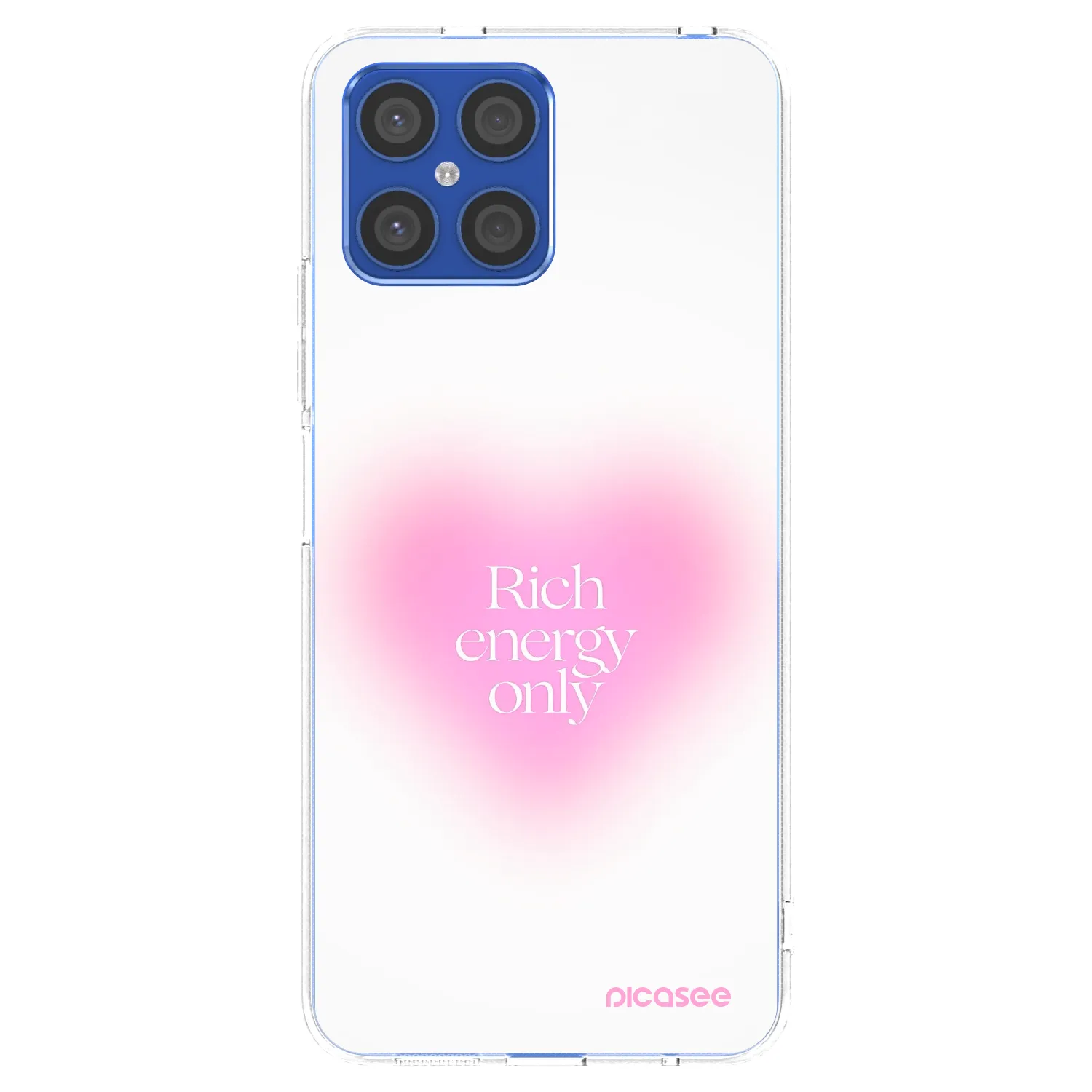 Picasee átlátszó szilikon tok az alábbi mobiltelefonokra Honor X8 4G - Rich Energy