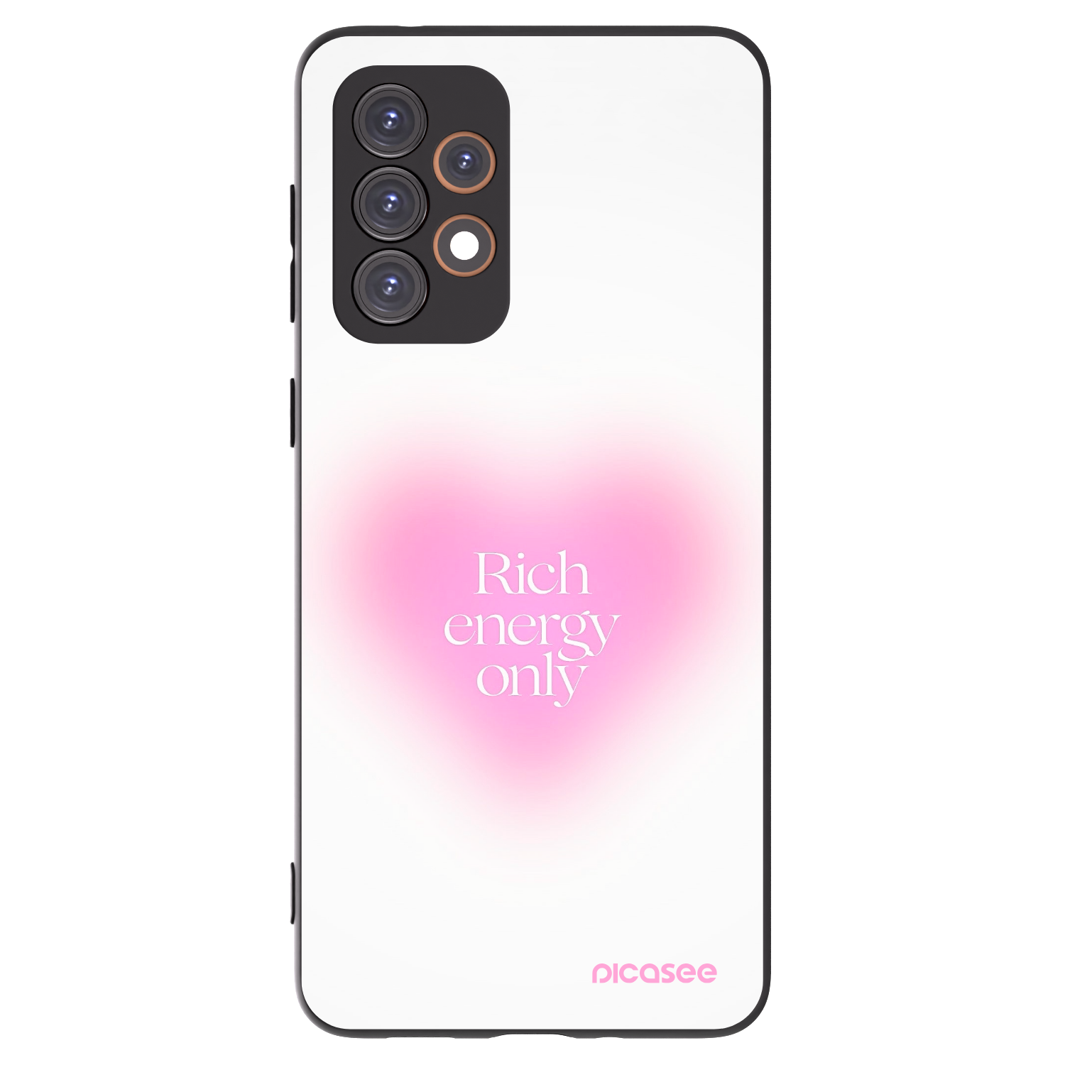 Picasee fekete szilikon tok az alábbi mobiltelefonokra Samsung Galaxy A33 5G A336 - Rich Energy