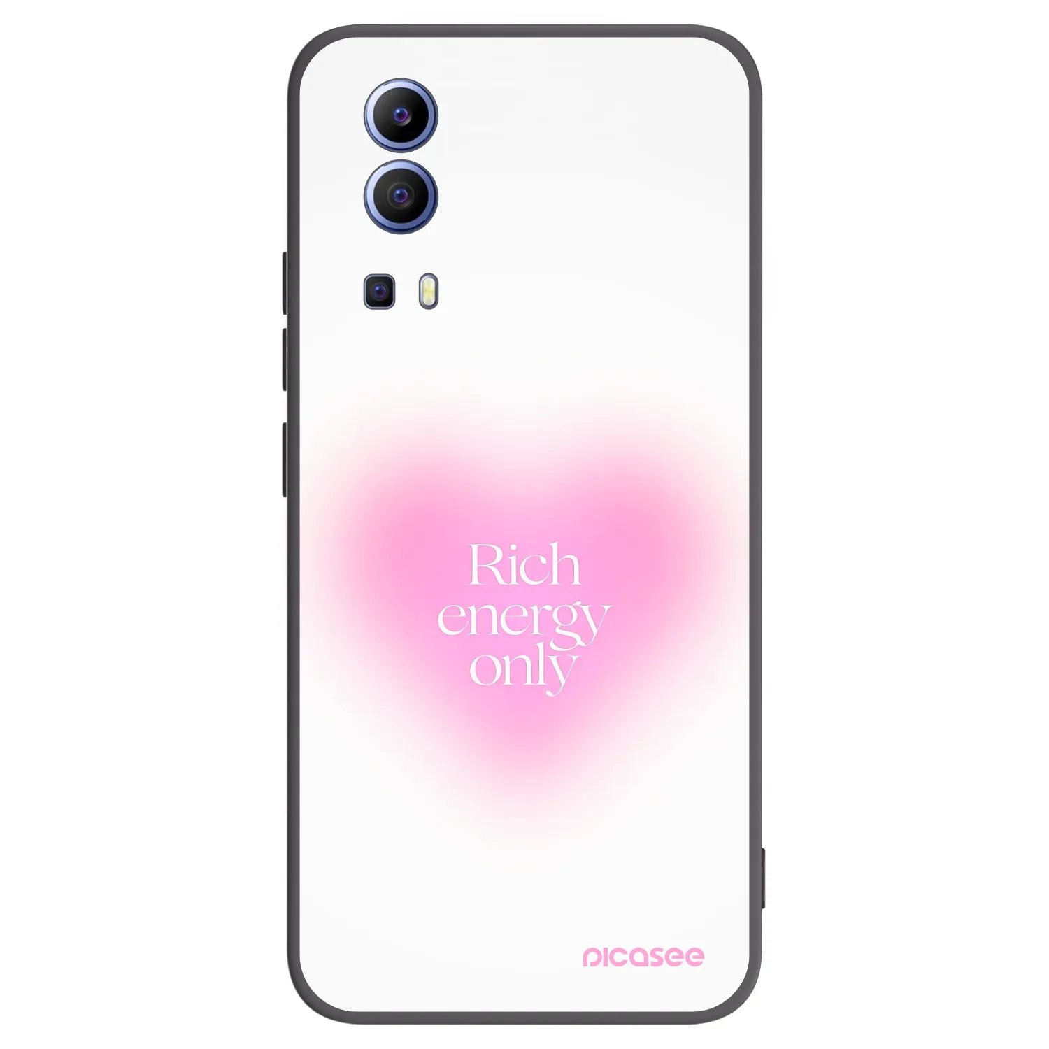 Picasee fekete szilikon tok az alábbi mobiltelefonokra Vivo Y52 5G - Rich Energy