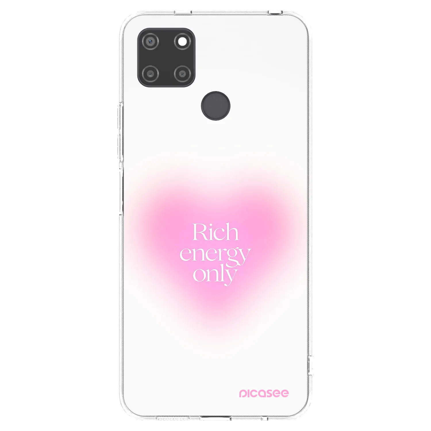 Picasee átlátszó szilikon tok az alábbi mobiltelefonokra Realme C21Y - Rich Energy