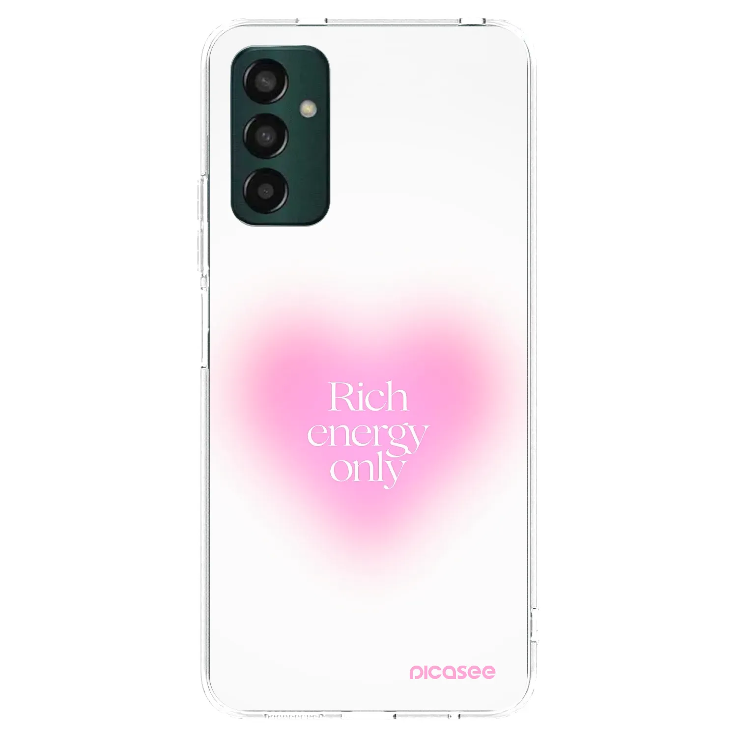 Picasee átlátszó szilikon tok az alábbi mobiltelefonokra Samsung Galaxy M13 M135F - Rich Energy