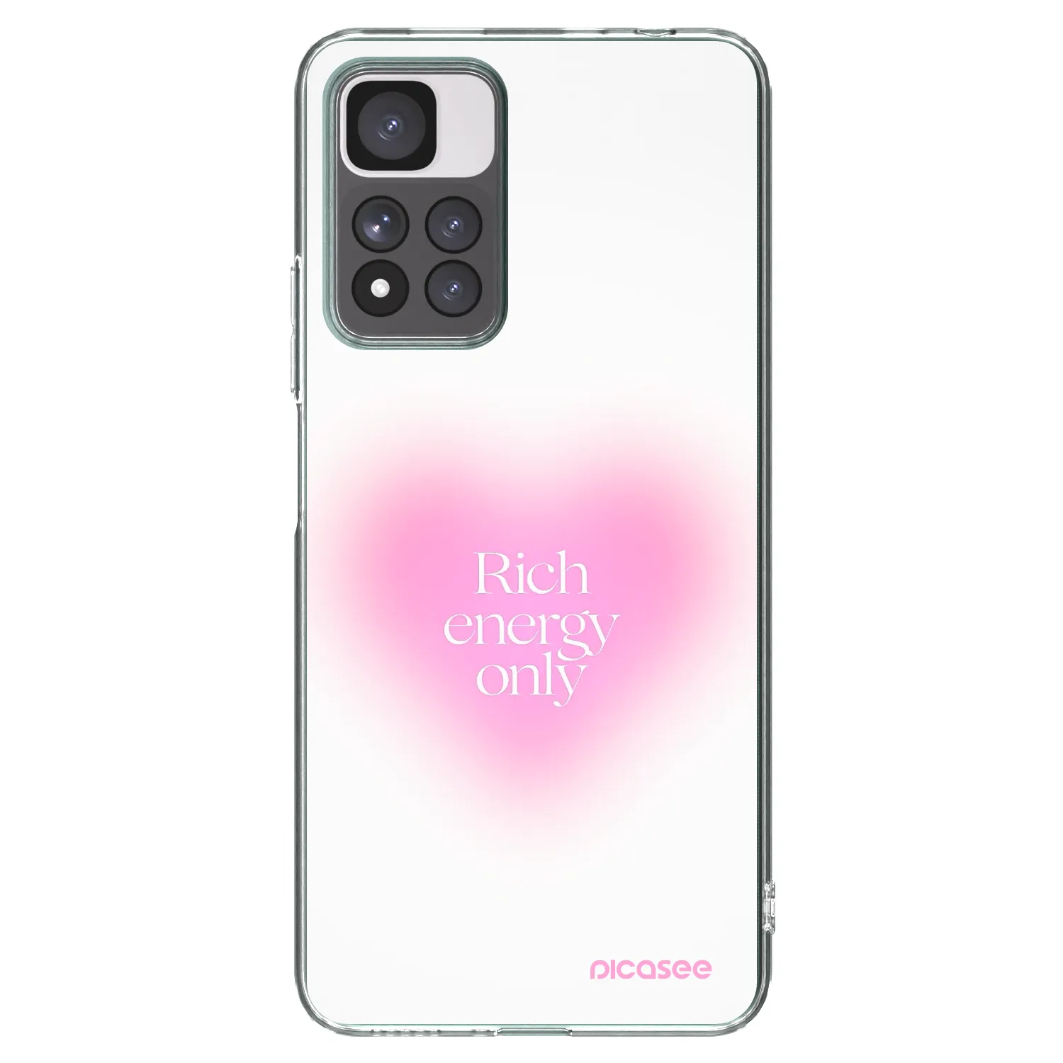 Picasee átlátszó szilikon tok az alábbi mobiltelefonokra Xiaomi Redmi Note 11 Pro+ 5G - Rich Energy
