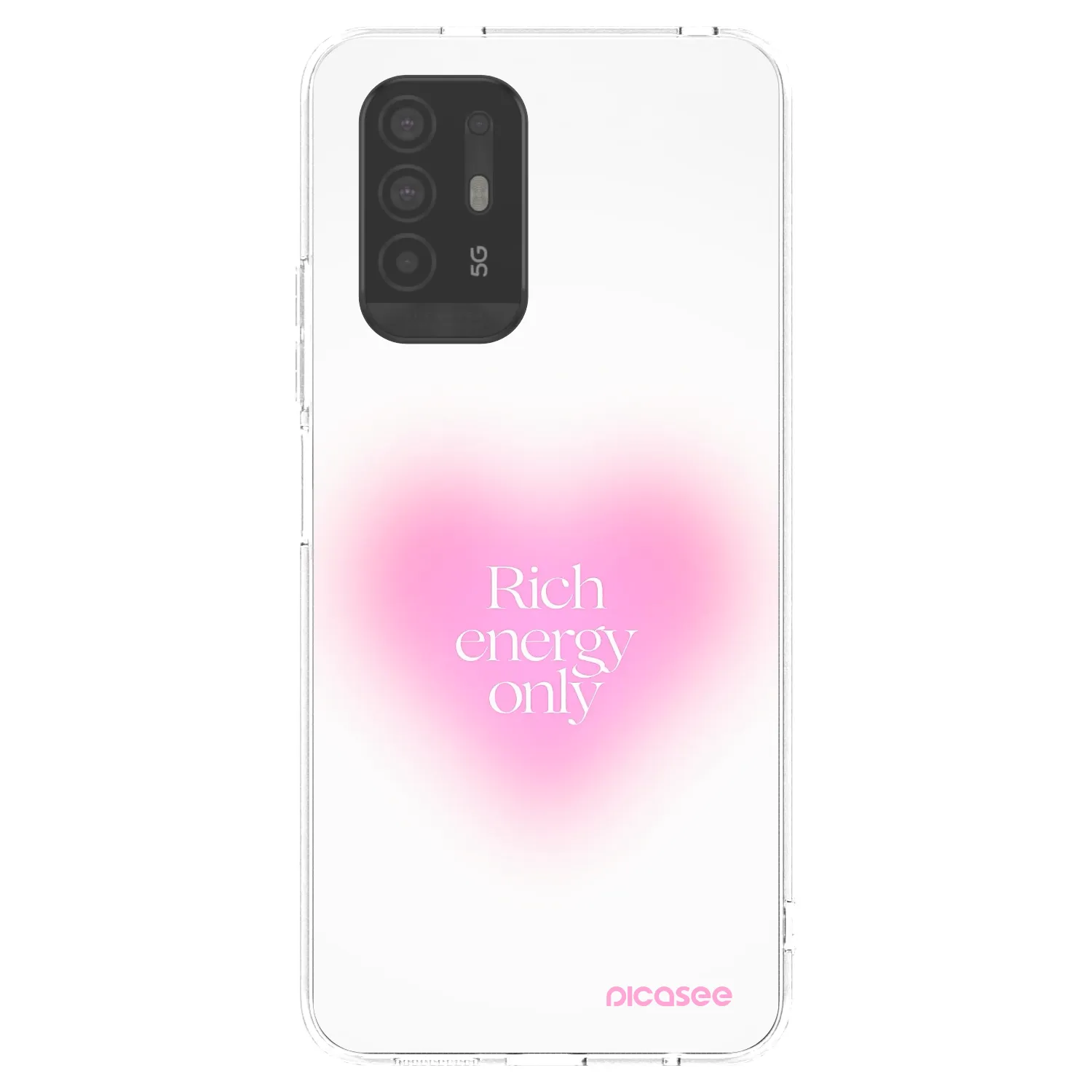 Picasee átlátszó szilikon tok az alábbi mobiltelefonokra OPPO A94 5G - Rich Energy