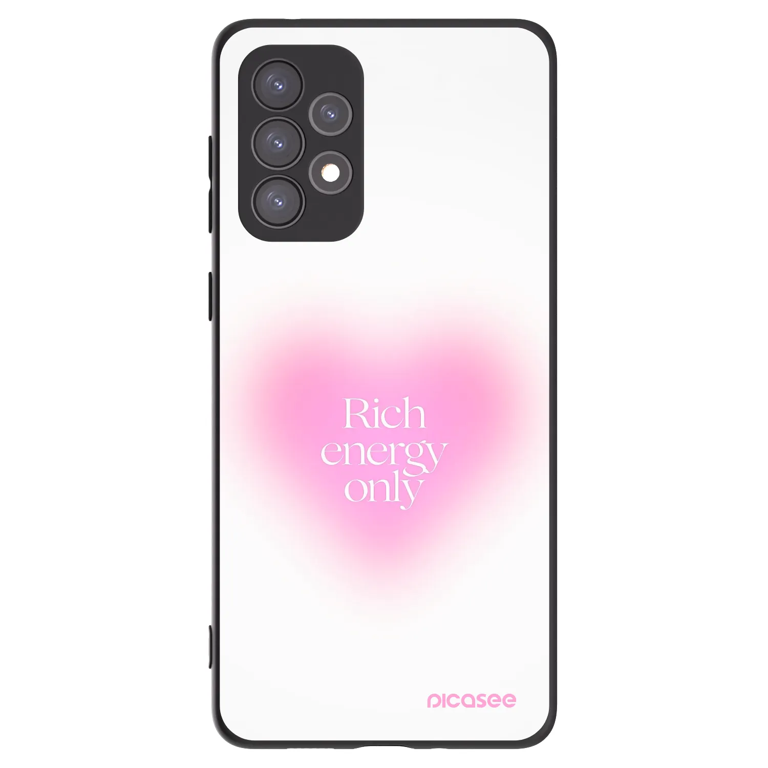 Picasee fekete szilikon tok az alábbi mobiltelefonokra Samsung Galaxy A73 5G - Rich Energy