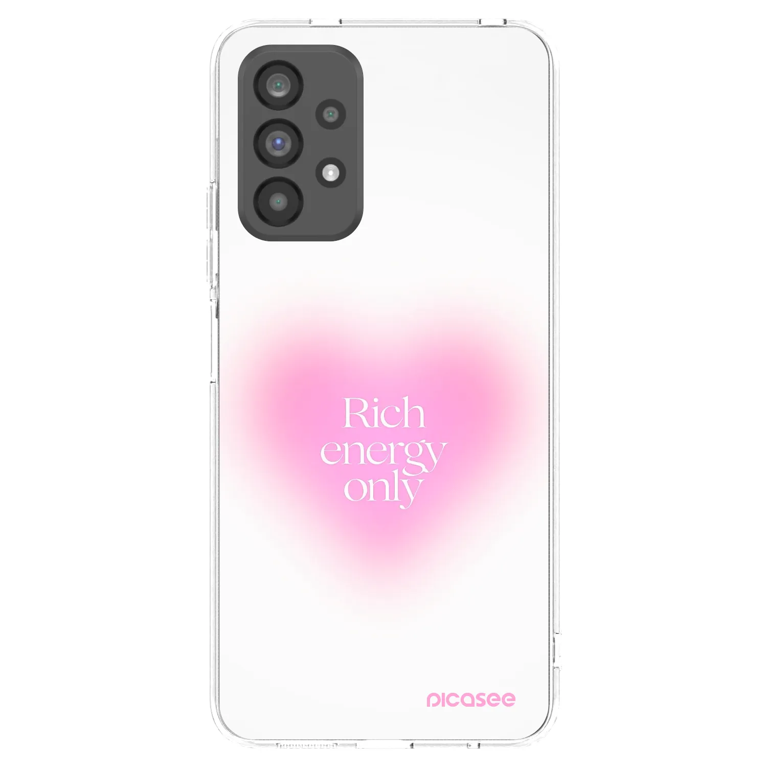Picasee átlátszó szilikon tok az alábbi mobiltelefonokra Samsung Galaxy A73 5G - Rich Energy