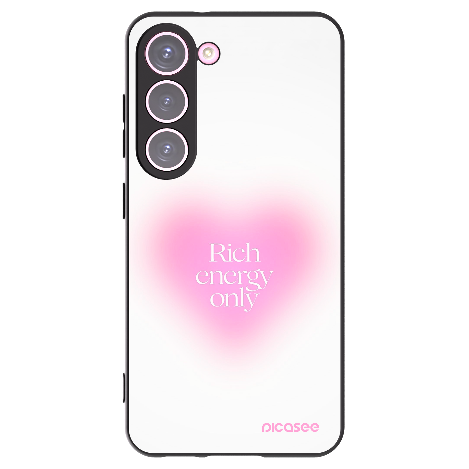 Picasee fekete szilikon tok az alábbi mobiltelefonokra Samsung Galaxy S23 5G - Rich Energy
