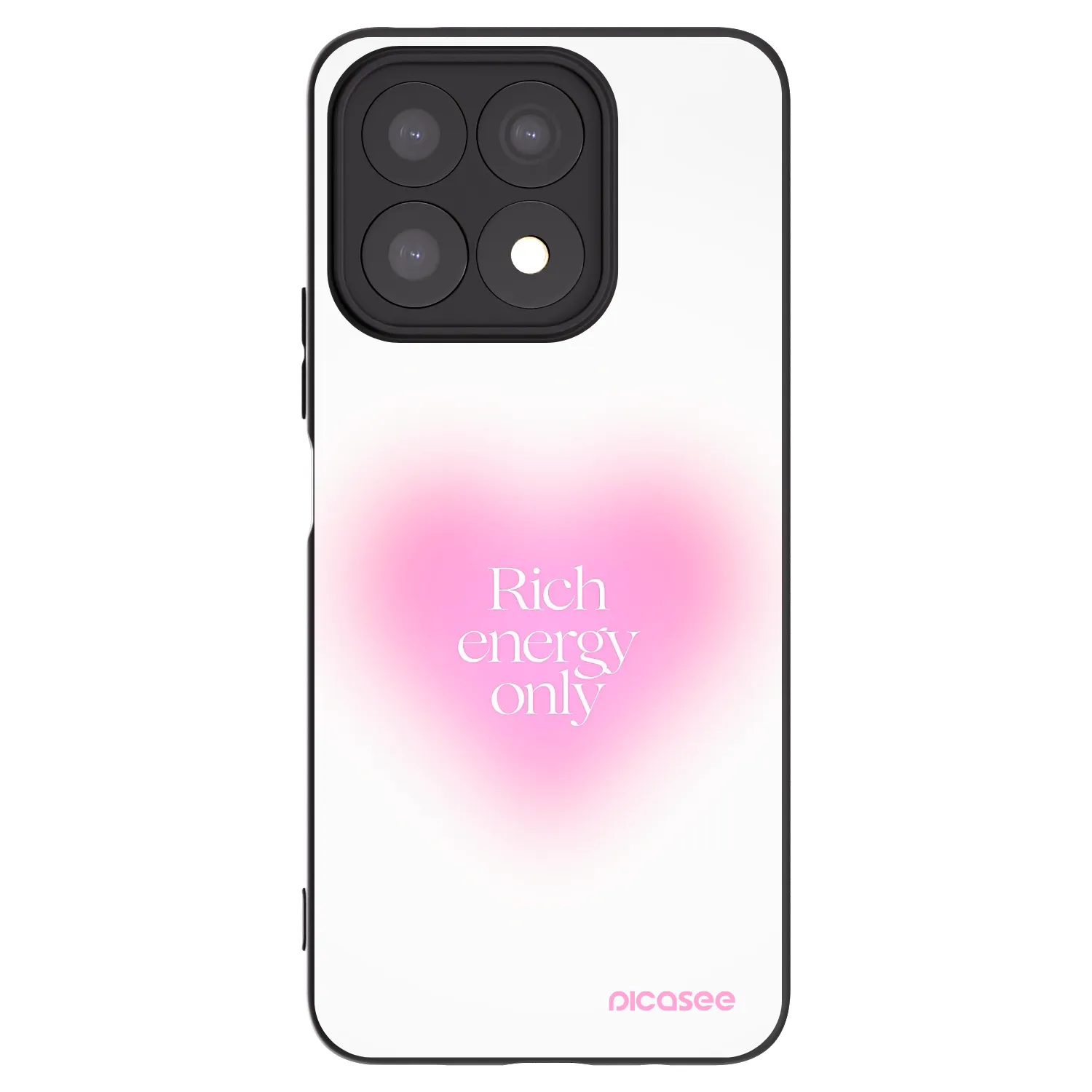 Picasee fekete szilikon tok az alábbi mobiltelefonokra Honor X8a - Rich Energy