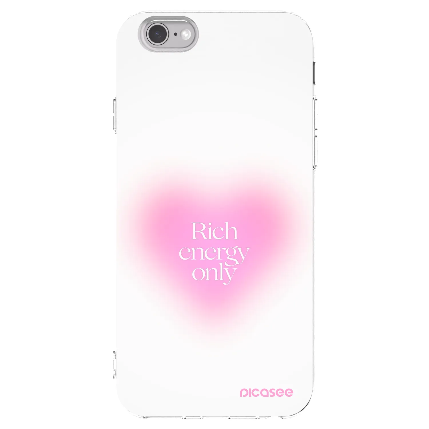 Picasee átlátszó szilikon tok az alábbi mobiltelefonokra Apple iPhone 6/6S - Rich Energy