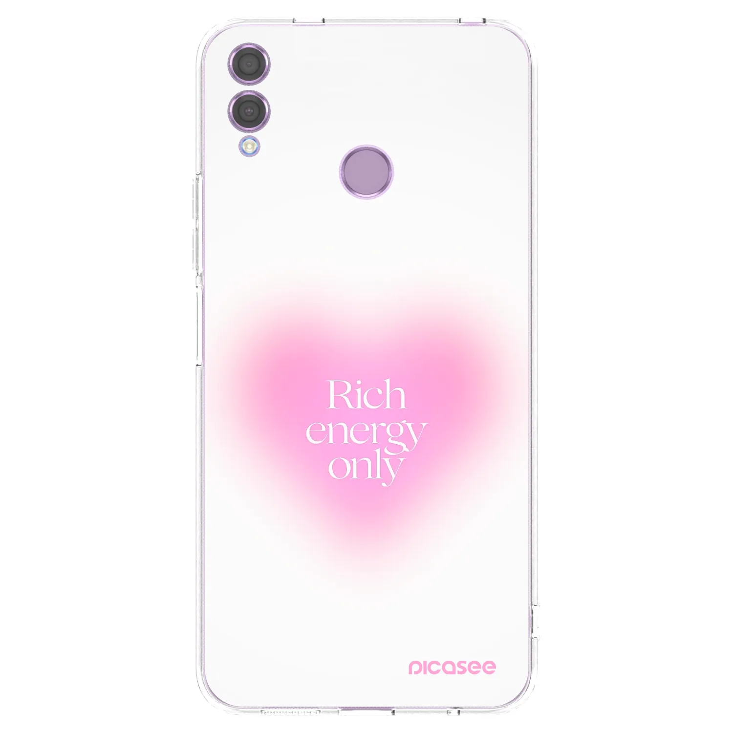 Picasee átlátszó szilikon tok az alábbi mobiltelefonokra Honor 8X - Rich Energy