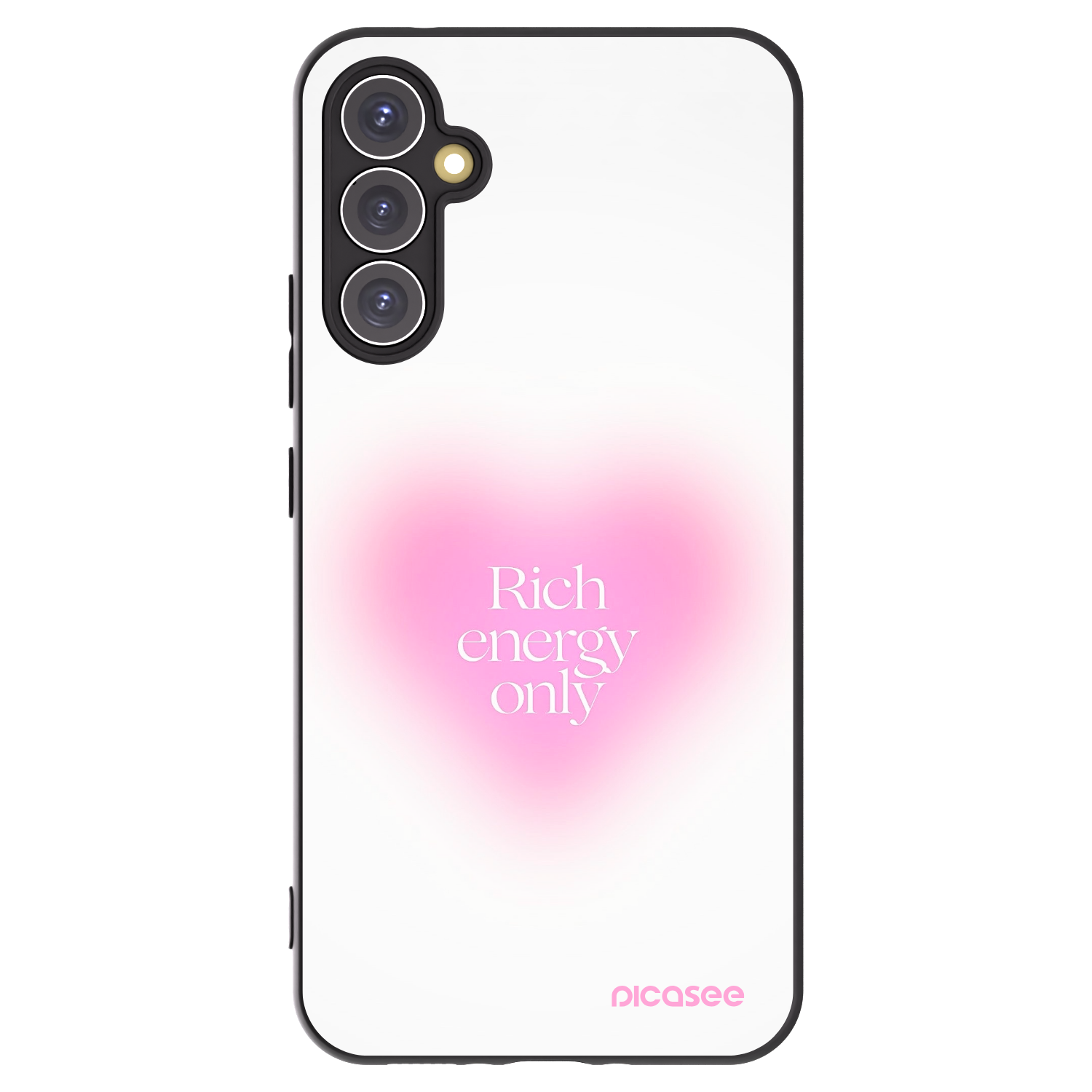 Picasee fekete szilikon tok az alábbi mobiltelefonokra Samsung Galaxy A34 5G A346B - Rich Energy