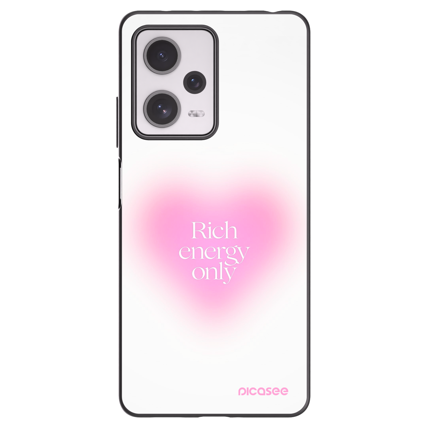 Picasee fekete szilikon tok az alábbi mobiltelefonokra Xiaomi Redmi Note 12 Pro+ 5G - Rich Energy