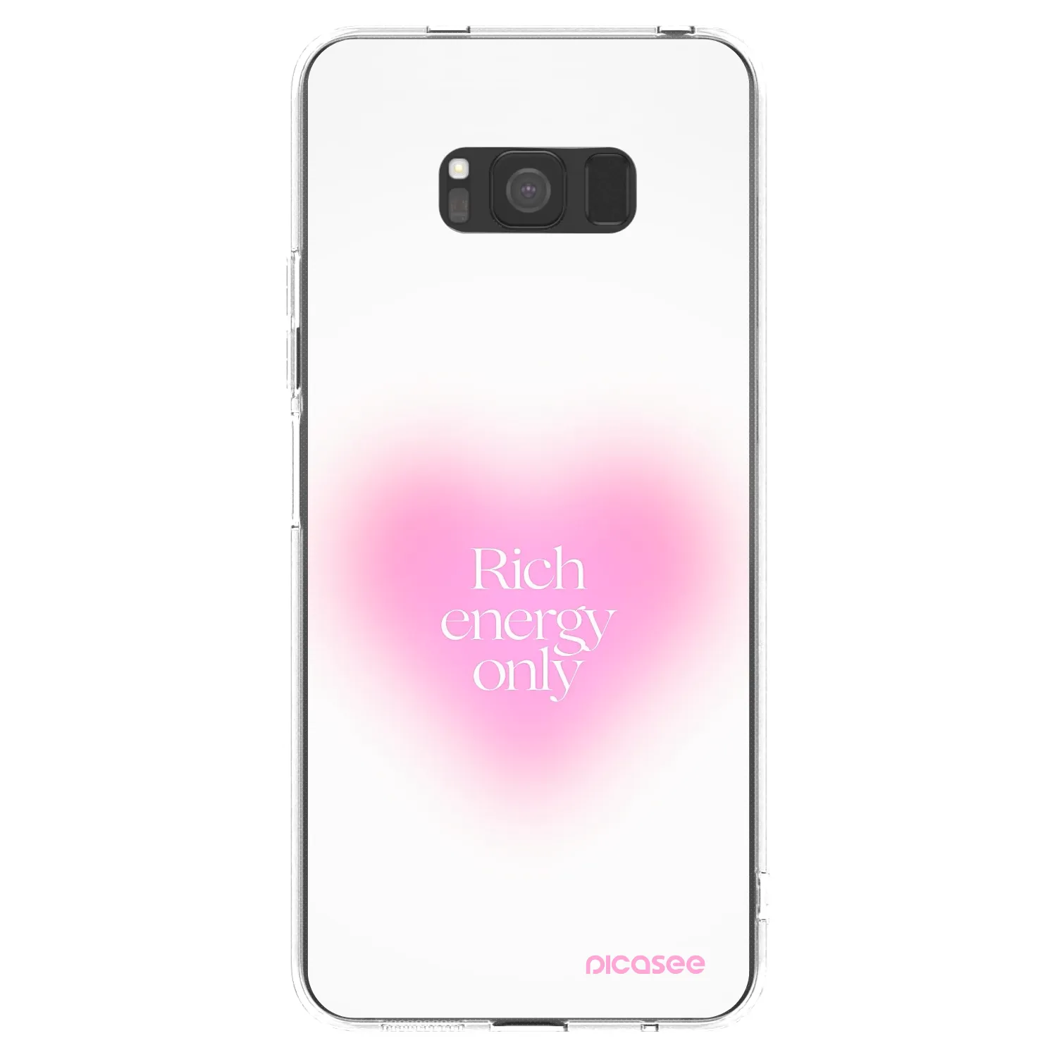 Picasee átlátszó szilikon tok az alábbi mobiltelefonokra Samsung Galaxy S8 G950F - Rich Energy