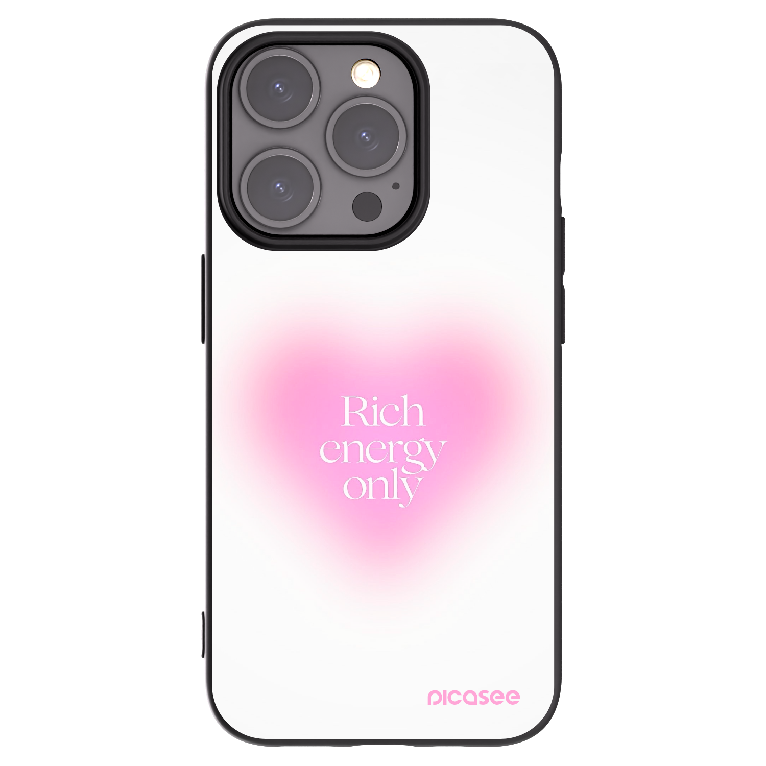 Picasee fekete szilikon tok az alábbi mobiltelefonokra Apple iPhone 15 Pro - Rich Energy