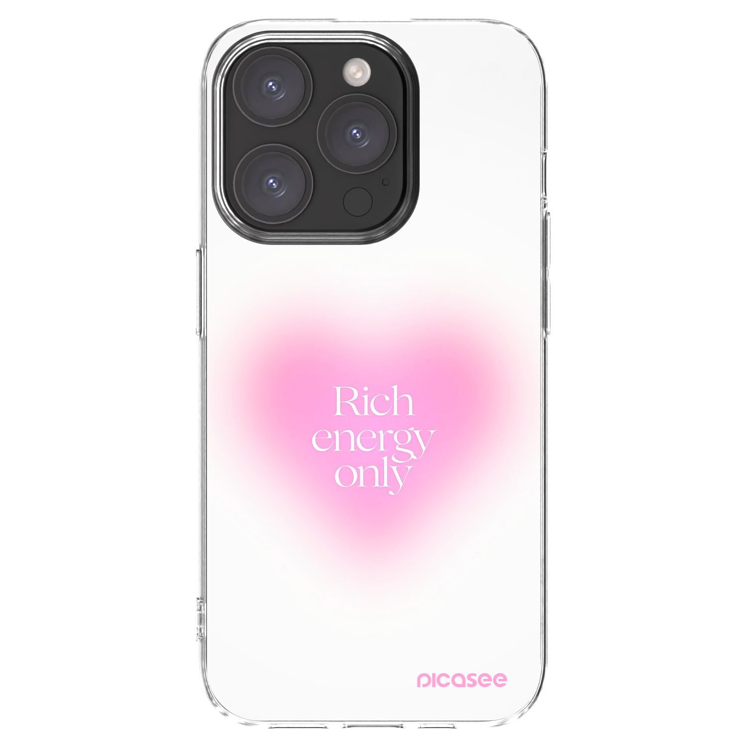 Picasee átlátszó szilikon tok az alábbi mobiltelefonokra Apple iPhone 15 Pro - Rich Energy