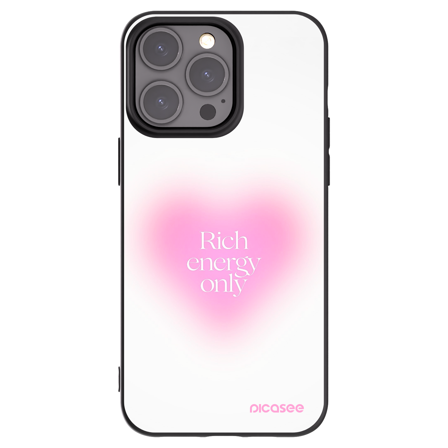 Picasee fekete szilikon tok az alábbi mobiltelefonokra Apple iPhone 15 Pro Max - Rich Energy