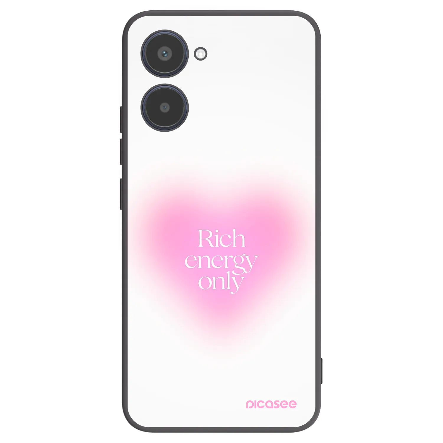 Picasee fekete szilikon tok az alábbi mobiltelefonokra Realme 10 4G - Rich Energy