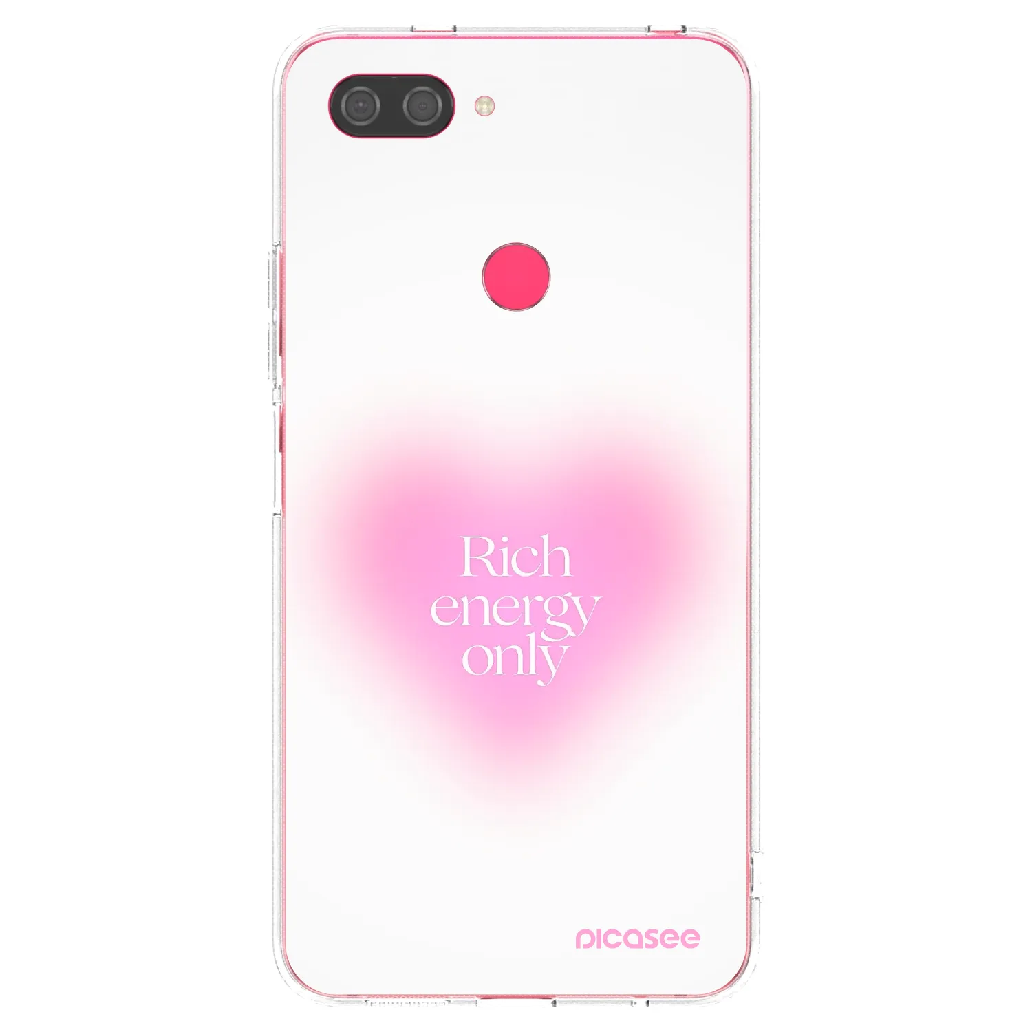 Picasee átlátszó szilikon tok az alábbi mobiltelefonokra Xiaomi Mi 8 Lite - Rich Energy