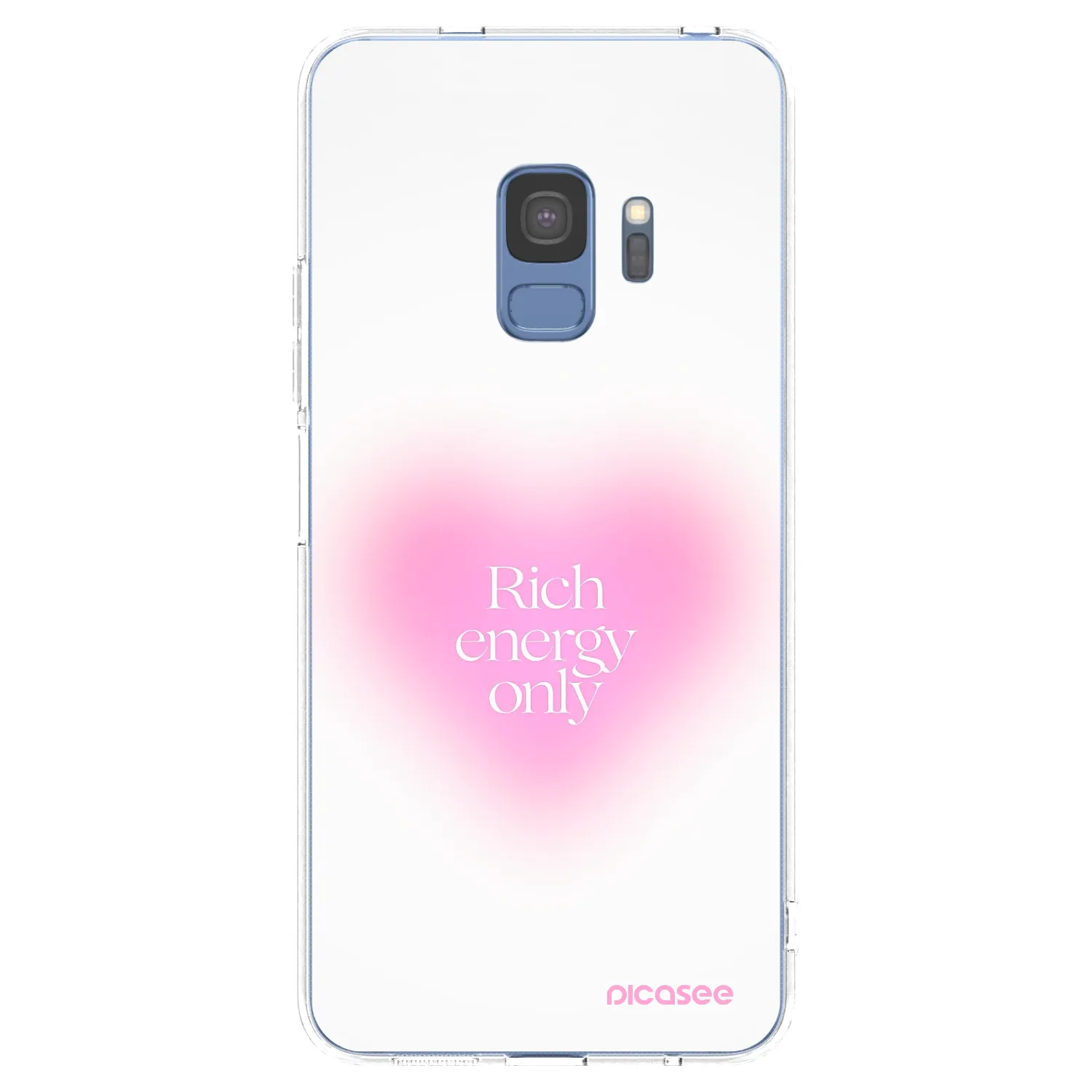 Picasee átlátszó szilikon tok az alábbi mobiltelefonokra Samsung Galaxy S9 G960F - Rich Energy