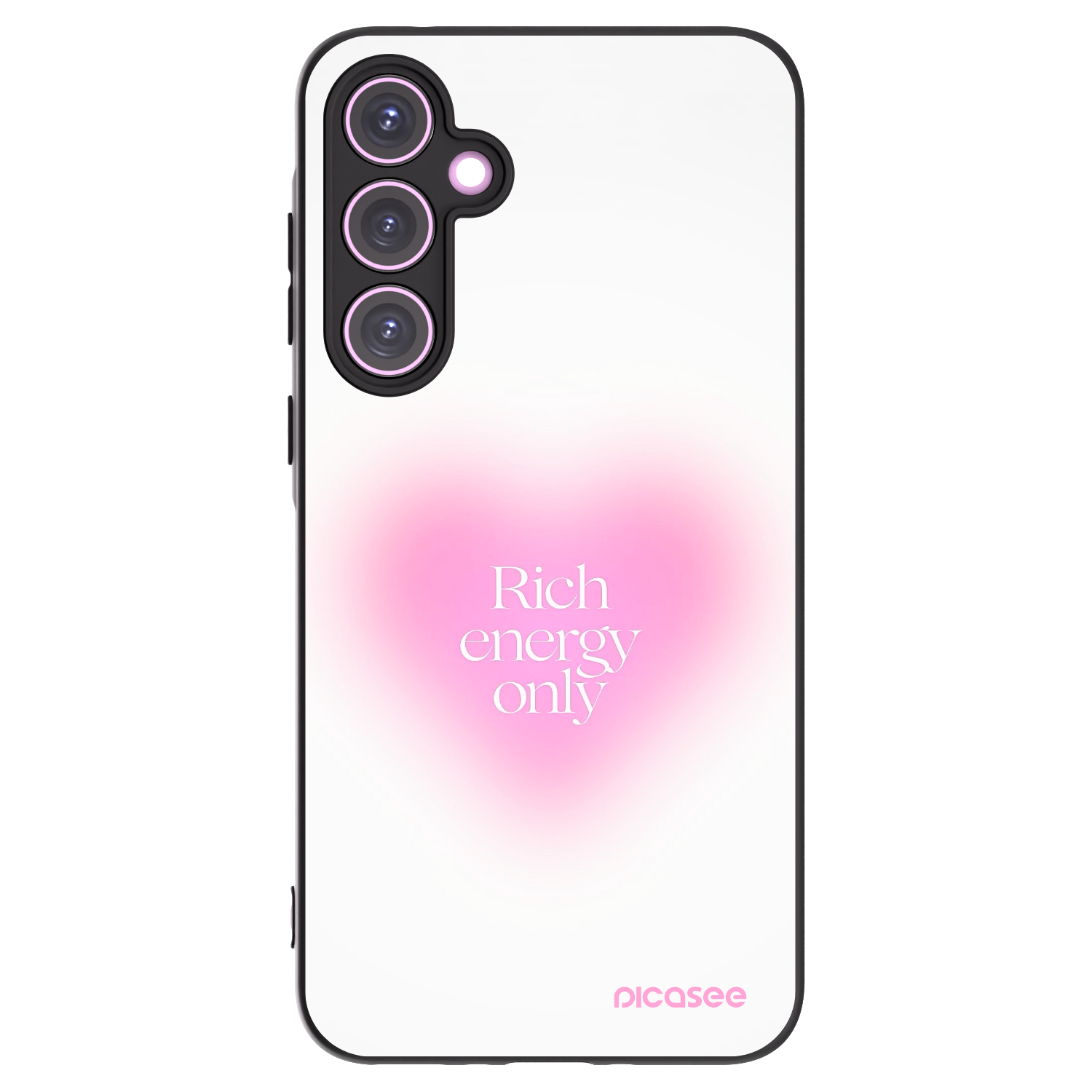 Picasee fekete szilikon tok az alábbi mobiltelefonokra Samsung Galaxy A35 5G A356B - Rich Energy