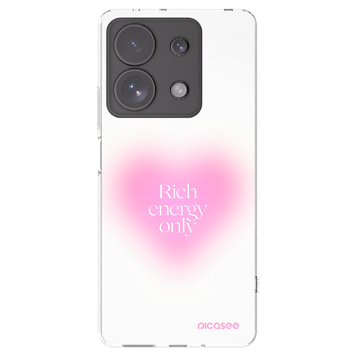 Picasee átlátszó szilikon tok az alábbi mobiltelefonokra Xiaomi Redmi Note 13 Pro 4G - Rich Energy