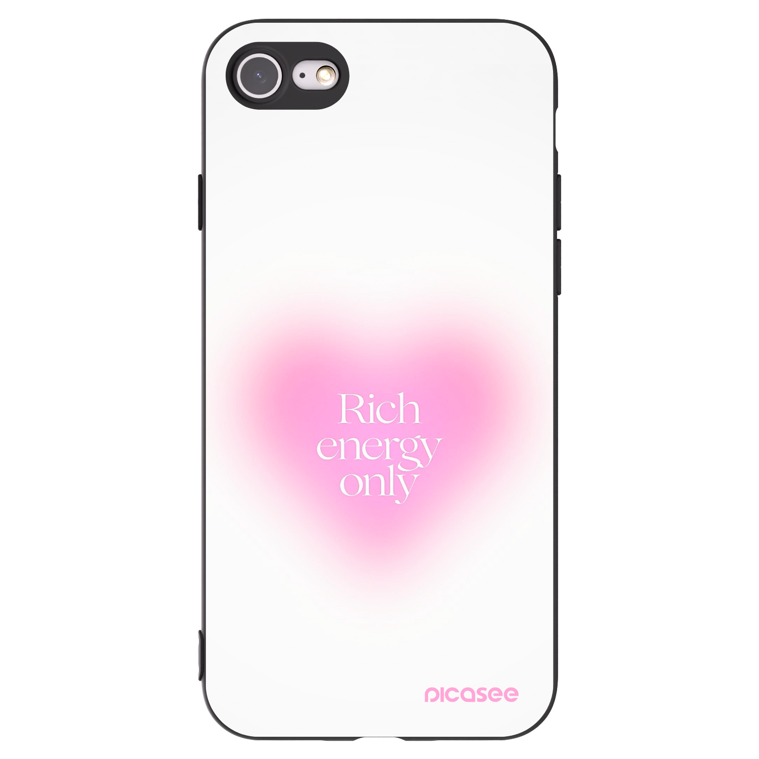Picasee fekete szilikon tok az alábbi mobiltelefonokra Apple iPhone 8 - Rich Energy