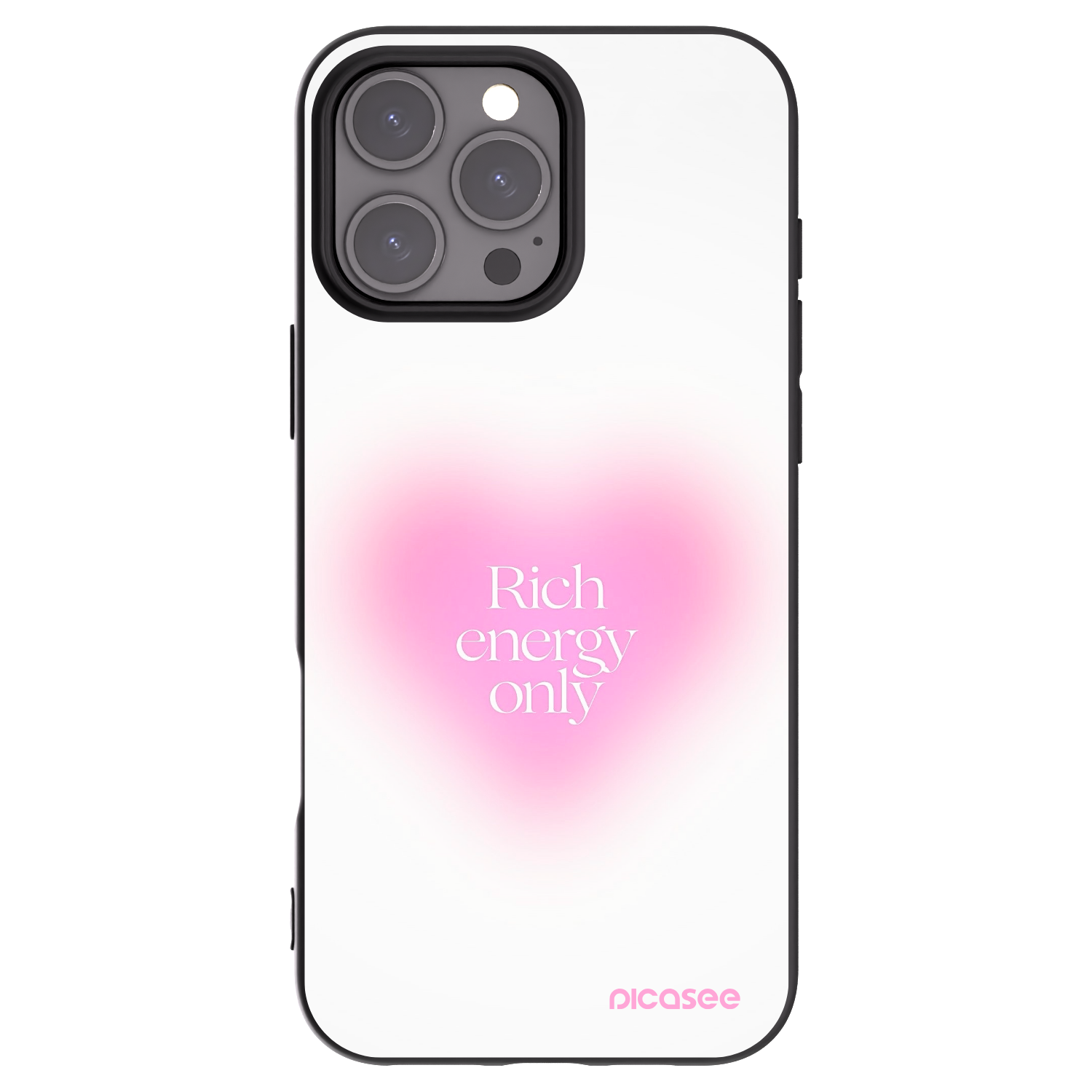 Picasee fekete szilikon tok az alábbi mobiltelefonokra Apple iPhone 16 Pro Max - Rich Energy
