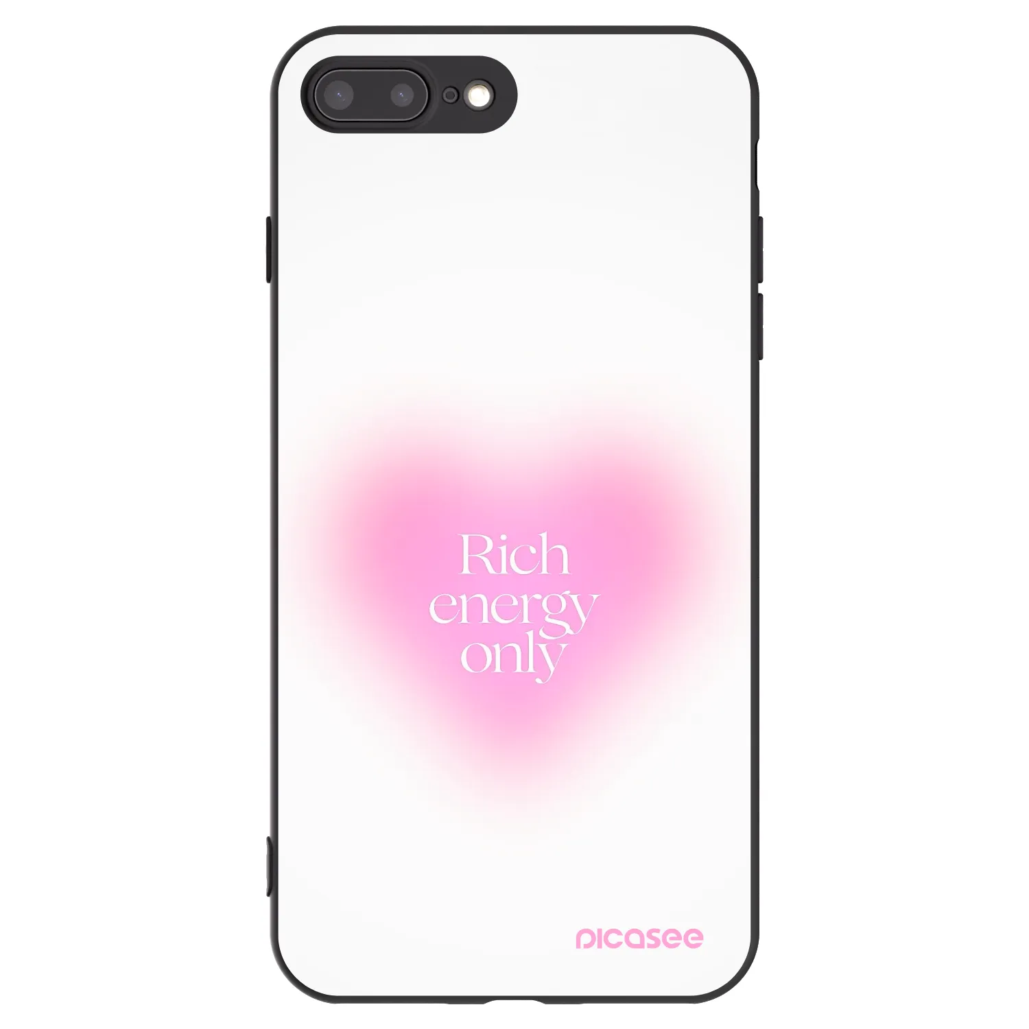 Picasee fekete szilikon tok az alábbi mobiltelefonokra Apple iPhone 7 Plus - Rich Energy
