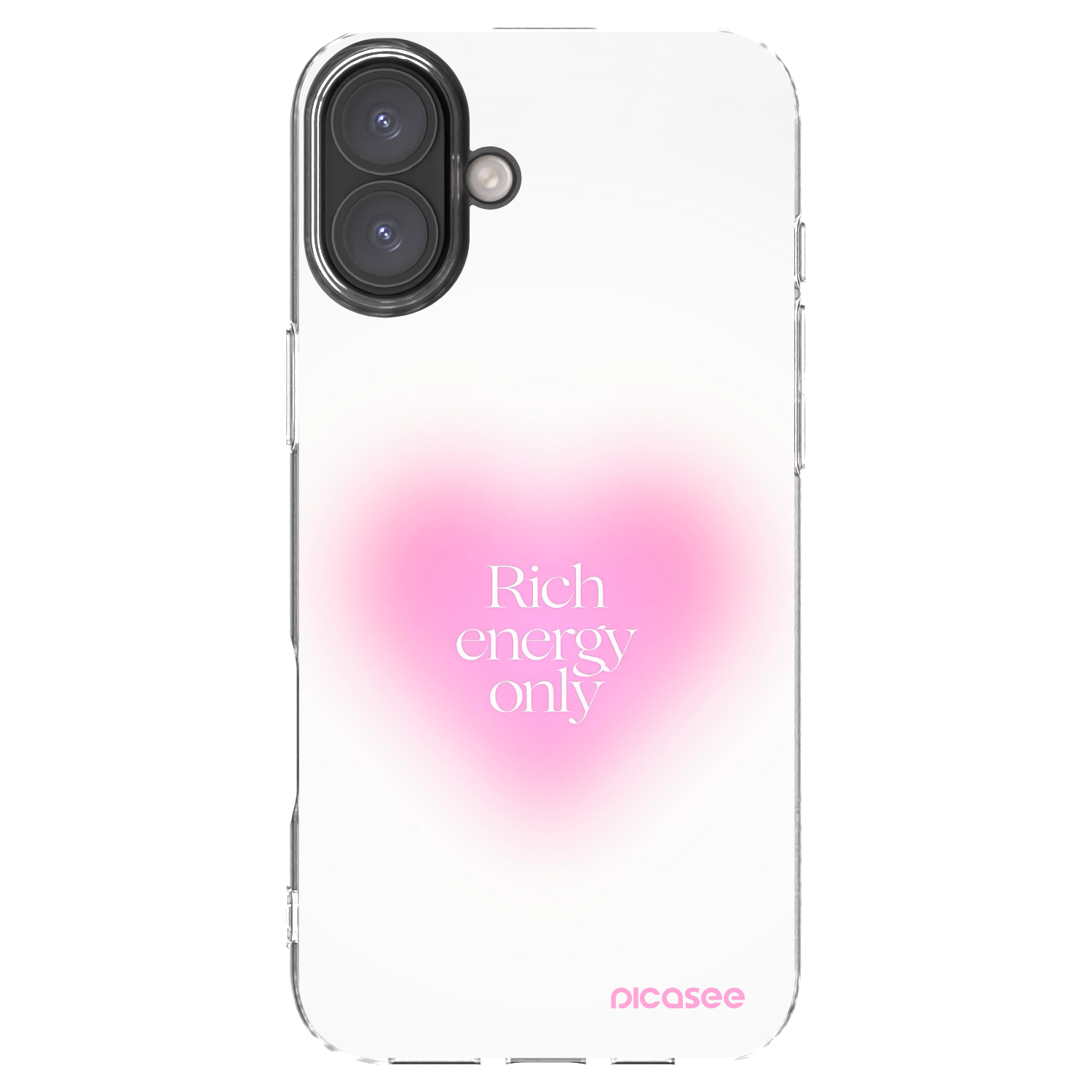 Picasee átlátszó szilikon tok az alábbi mobiltelefonokra Apple iPhone 16 Plus - Rich Energy