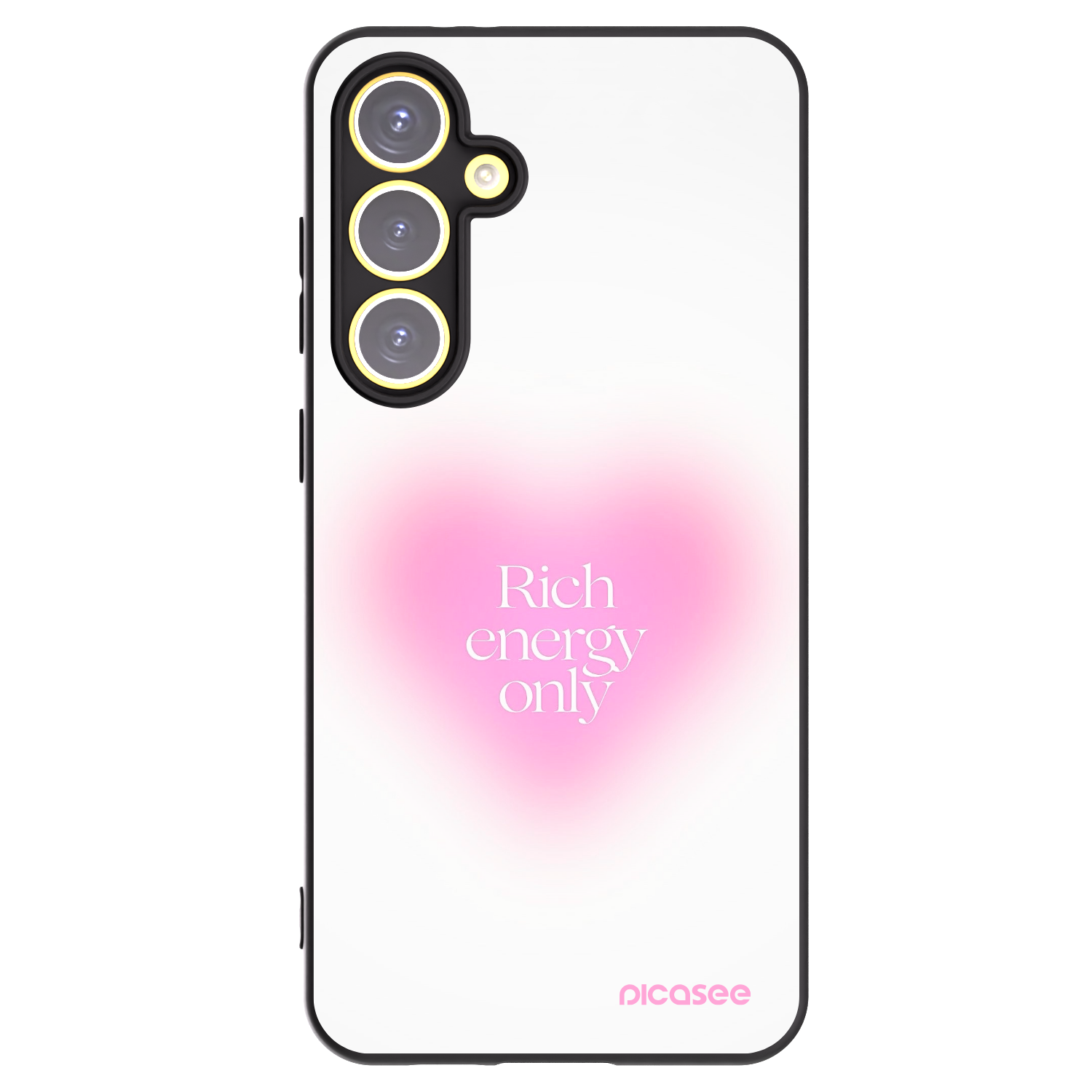 Picasee fekete szilikon tok az alábbi mobiltelefonokra Samsung Galaxy S24 FE S721B - Rich Energy