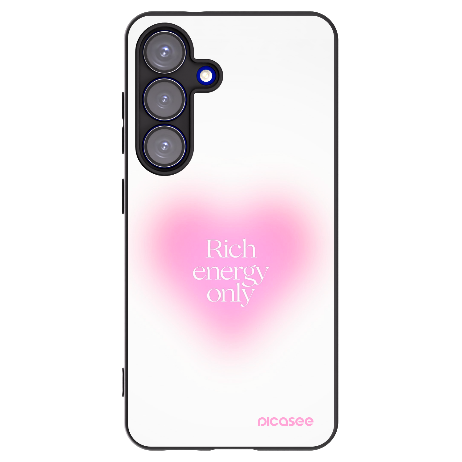 Picasee fekete szilikon tok az alábbi mobiltelefonokra Samsung Galaxy S25 5G - Rich Energy