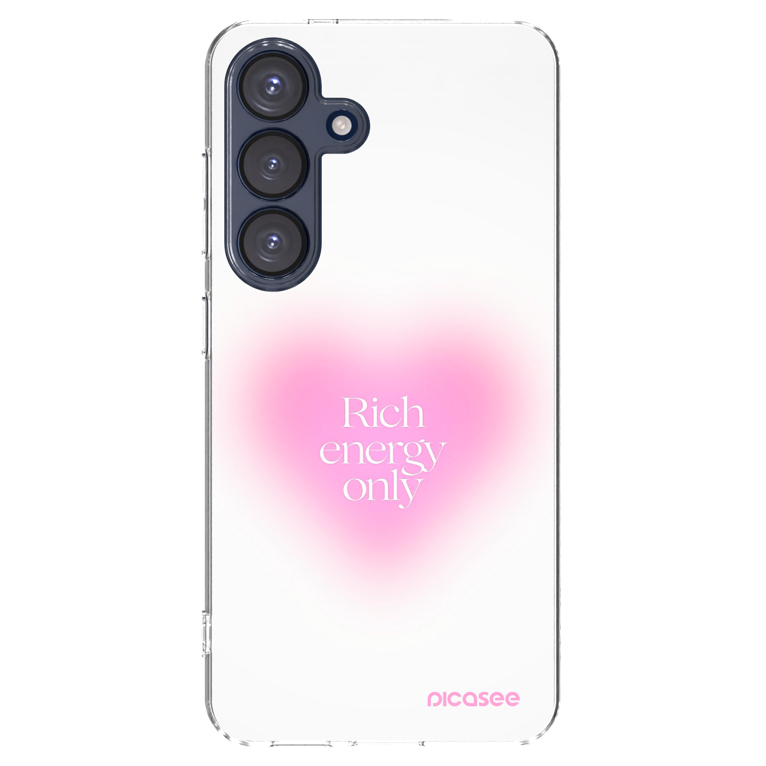 Picasee átlátszó szilikon tok az alábbi mobiltelefonokra Samsung Galaxy S25 5G - Rich Energy