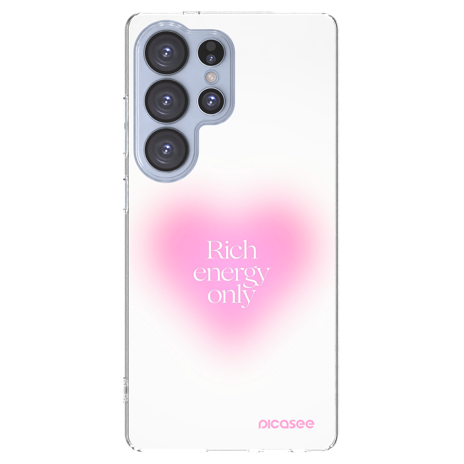 Picasee átlátszó szilikon tok az alábbi mobiltelefonokra Samsung Galaxy S25 Ultra 5G - Rich Energy