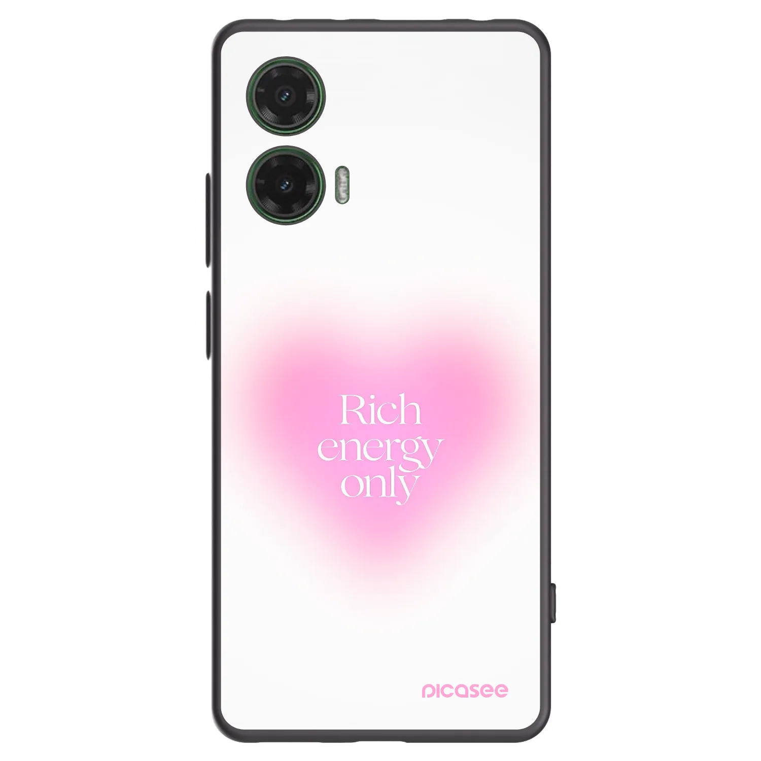 Picasee fekete szilikon tok az alábbi mobiltelefonokra Motorola Moto G35 5G - Rich Energy