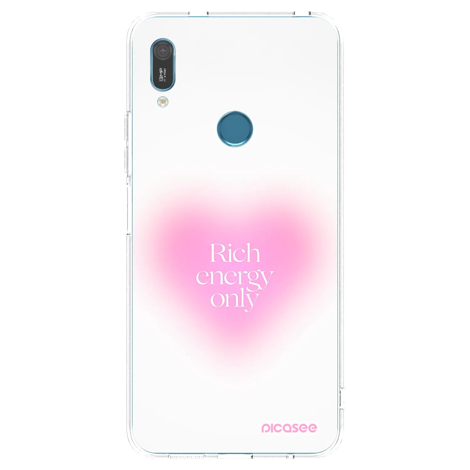 Picasee átlátszó szilikon tok az alábbi mobiltelefonokra Huawei Y6 2019 - Rich Energy
