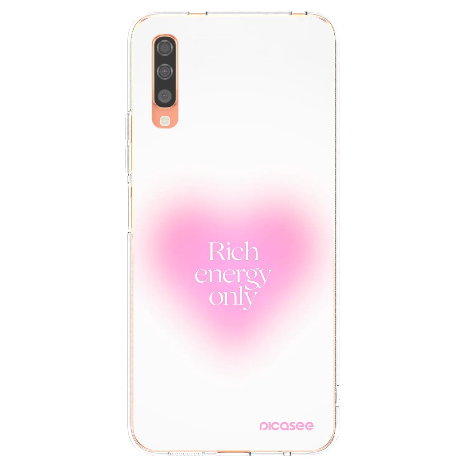 Picasee átlátszó szilikon tok az alábbi mobiltelefonokra Samsung Galaxy A70 A705F - Rich Energy